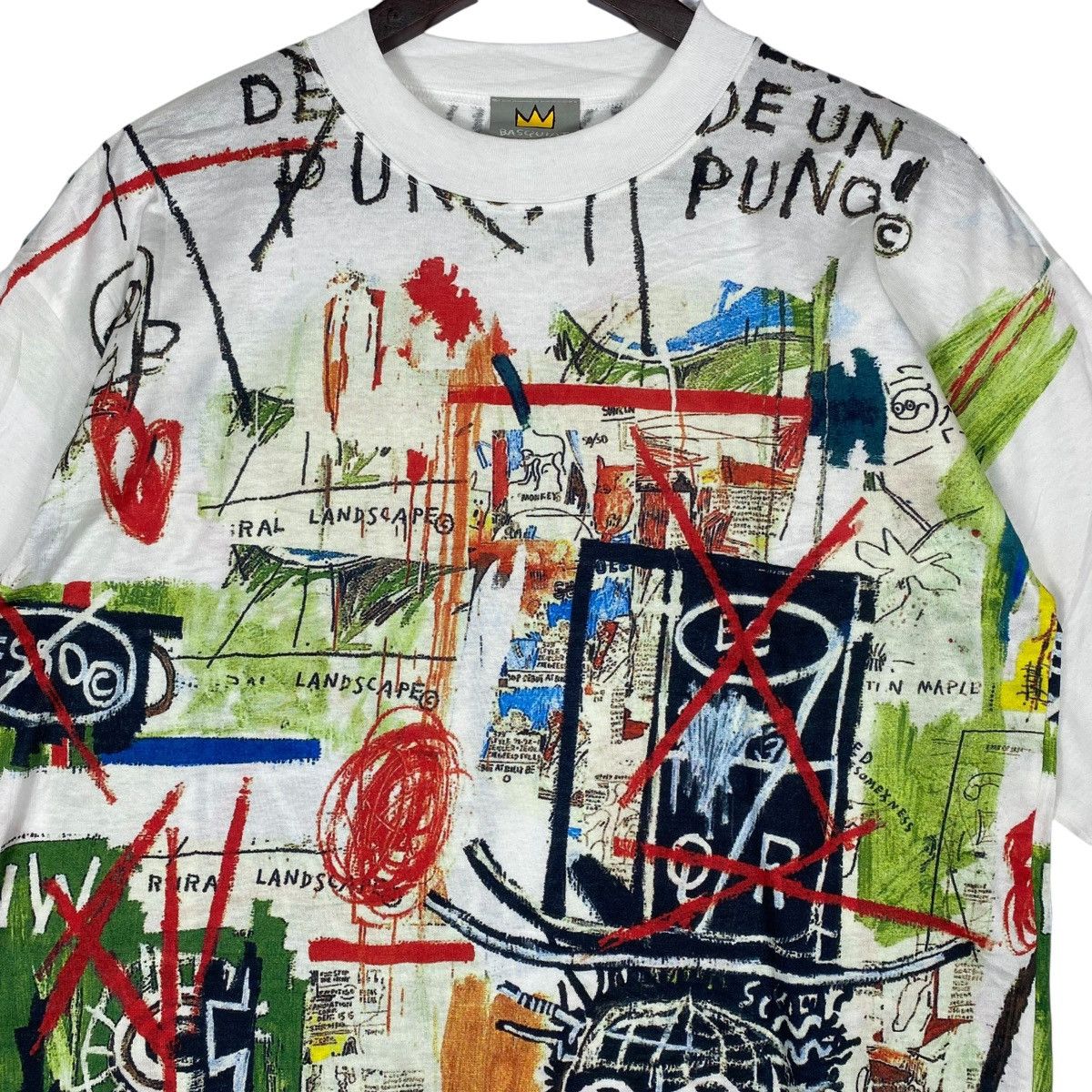 Jean-Michel Basquiat × Vintage Vintage 1997 Jean Michel Basquiat T Shirt Size US XL / EU 56 / 4 - 5 Thumbnail