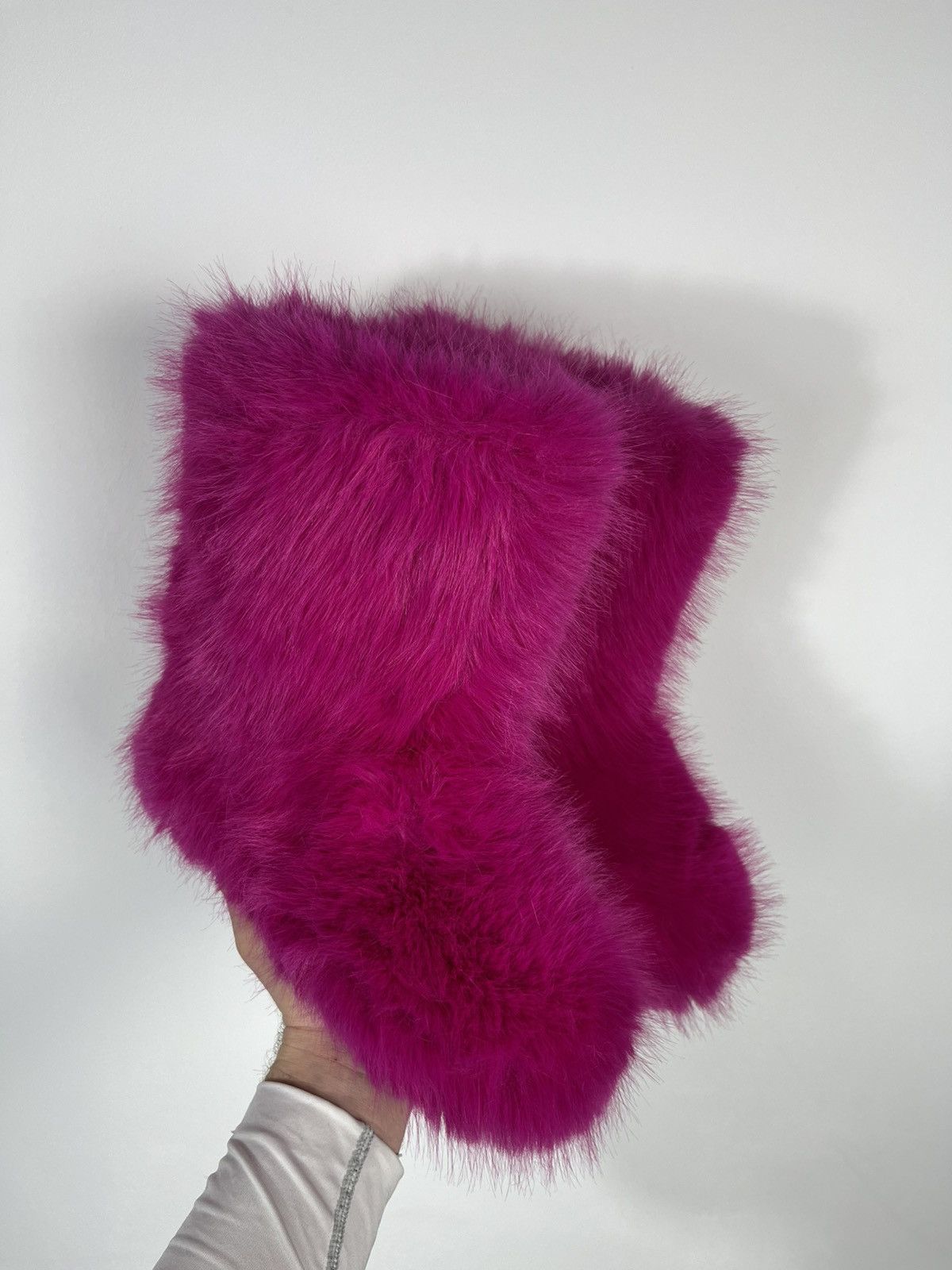 Other Y2K Faux Fur Slippers Pink Avant Garde EU 38 US 7 Size US 7 / IT 37 - 1 Thumbnail