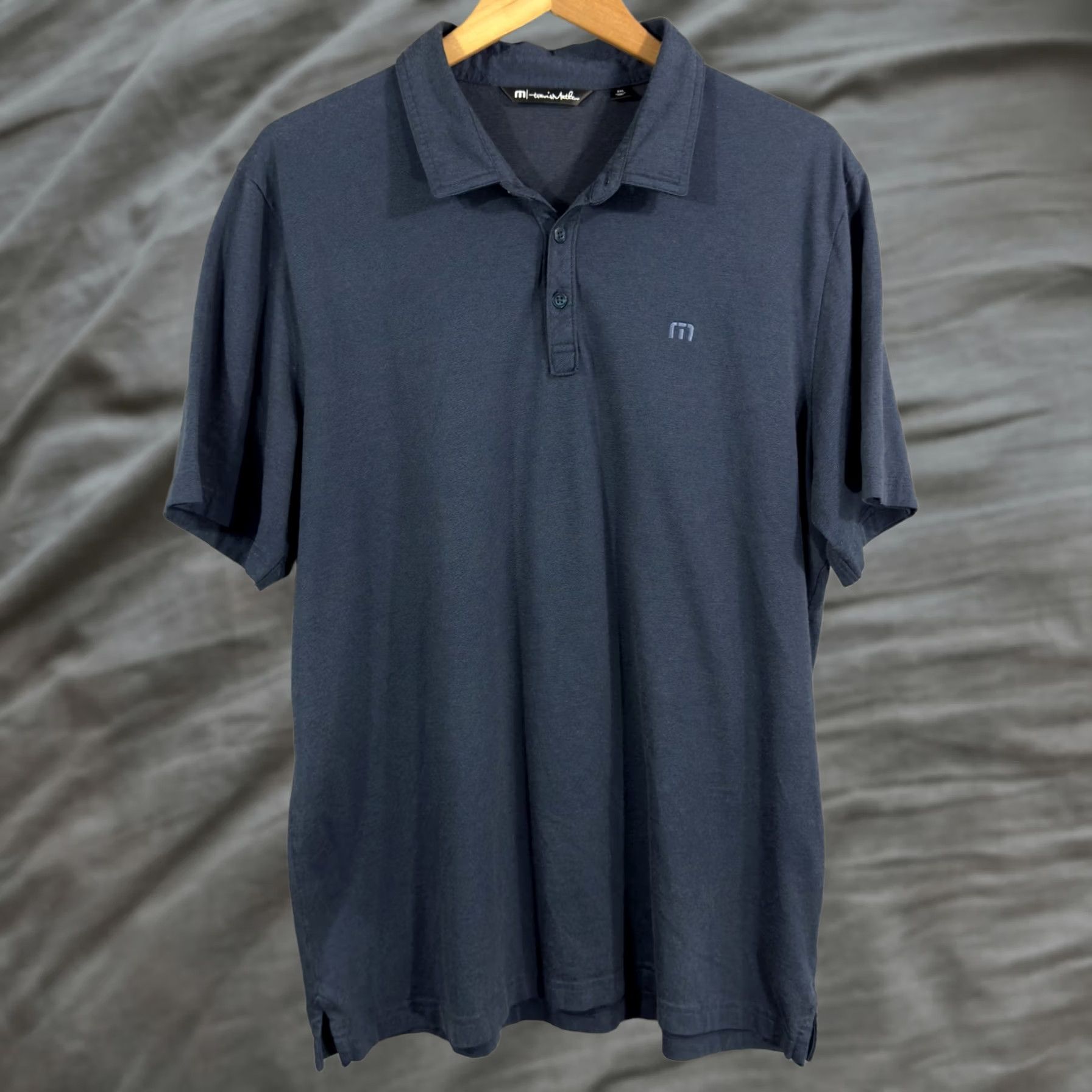 TravisMathew Travis Mathew Polo Shirt Mens 2XL Blue Pima Cotton Blend Golf Casual Polo Shirt Mens 2XL Blue Golf Casual Mens Size US XXL / EU 58 / 5 - 1 Thumbnail