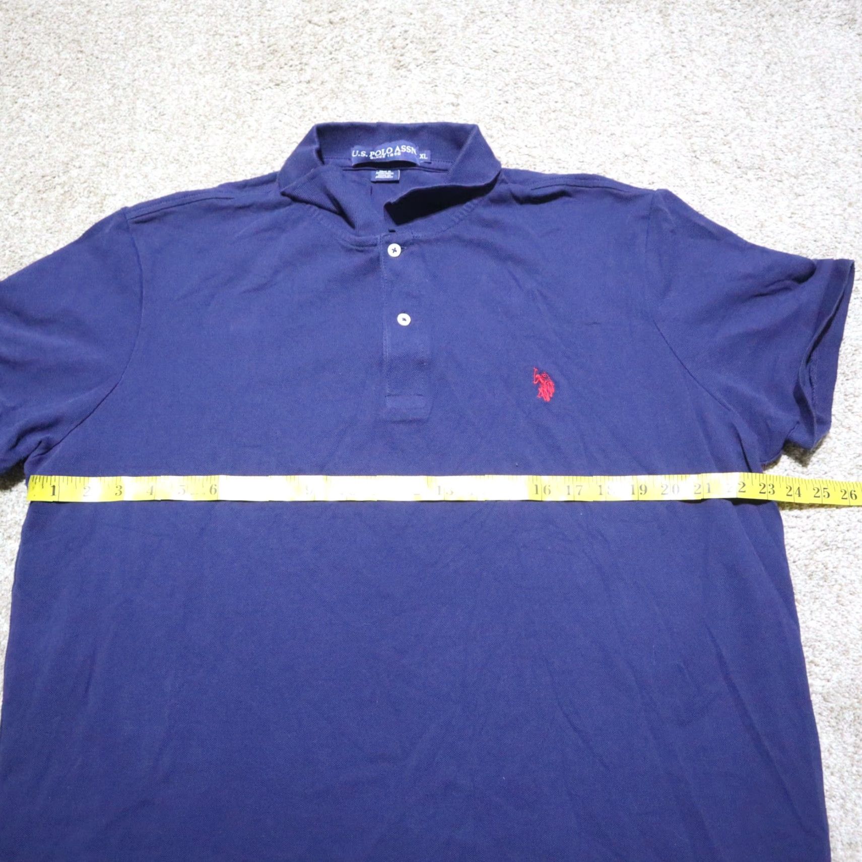 Vintage VINTAGE US Polo Assn Classic Blue Polo Shirt Short Sleeve Adult Men's XL Size US XL / EU 56 / 4 - 4 Thumbnail
