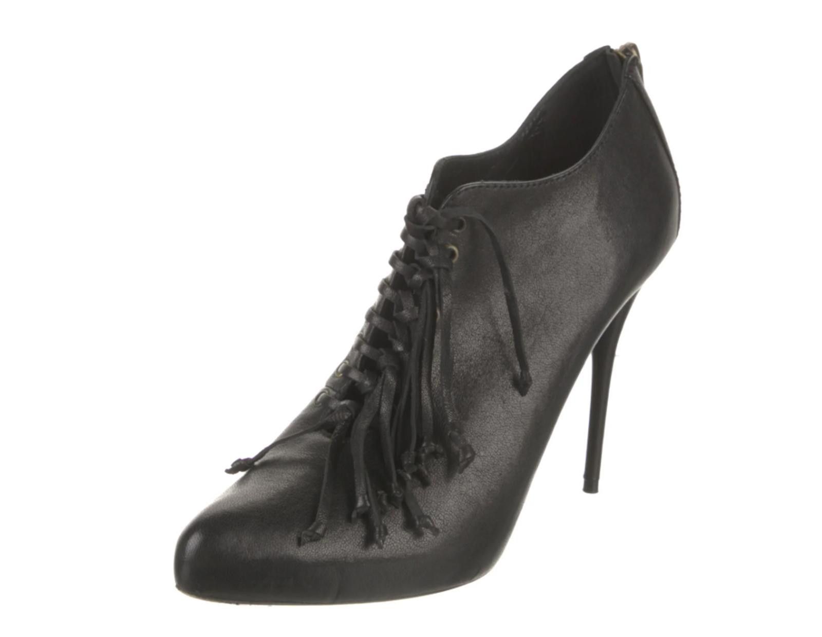 Balmain Balmain Leather Pumps Lace Ups w/zipper US9.5 EU41 Size US 9.5 / IT 39.5 - 2 Thumbnail
