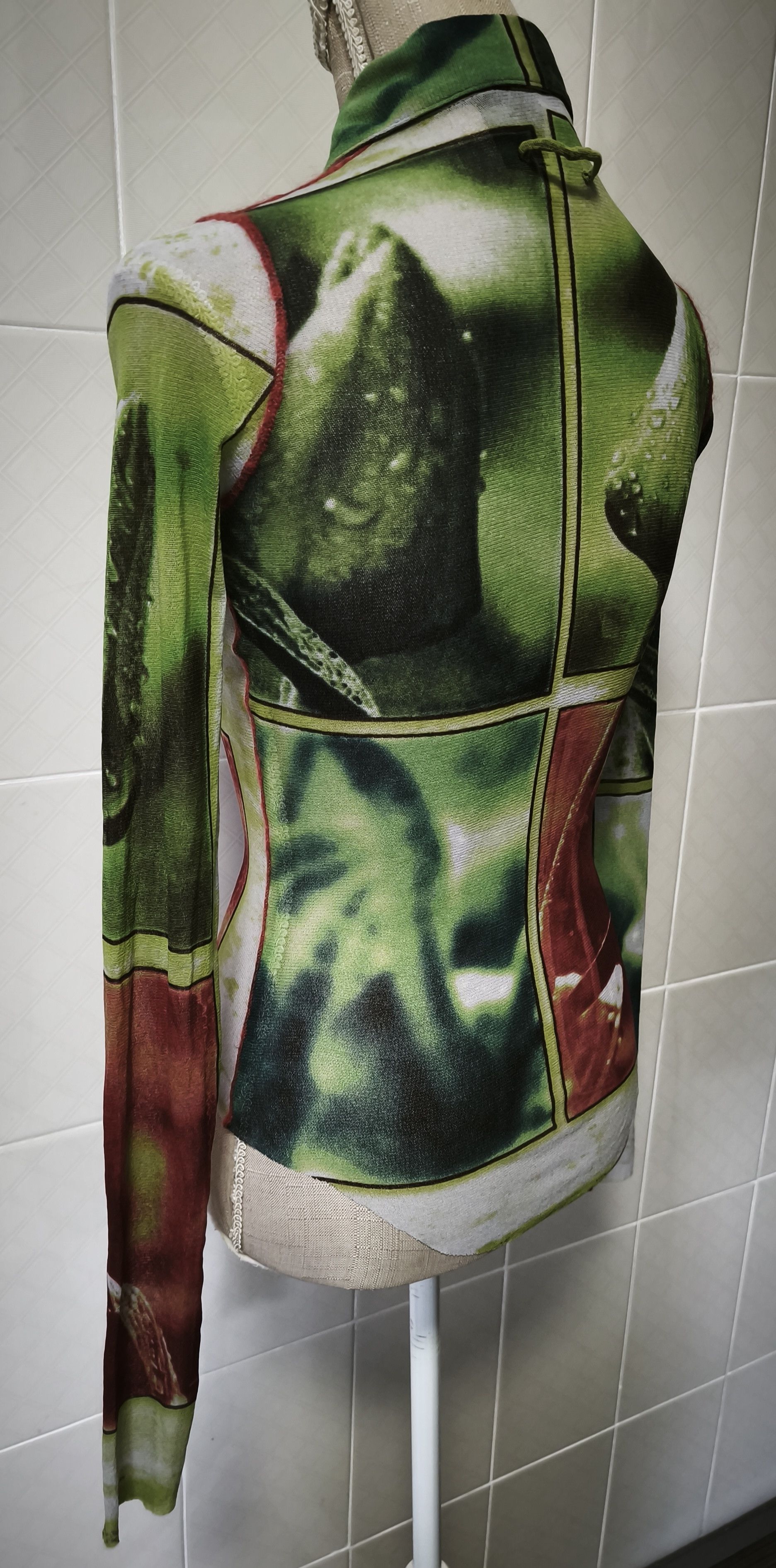 Jean Paul Gaultier Sping 2002 - Plants Photos print mesh top Size S / US 4 / IT 40 - 25 Thumbnail