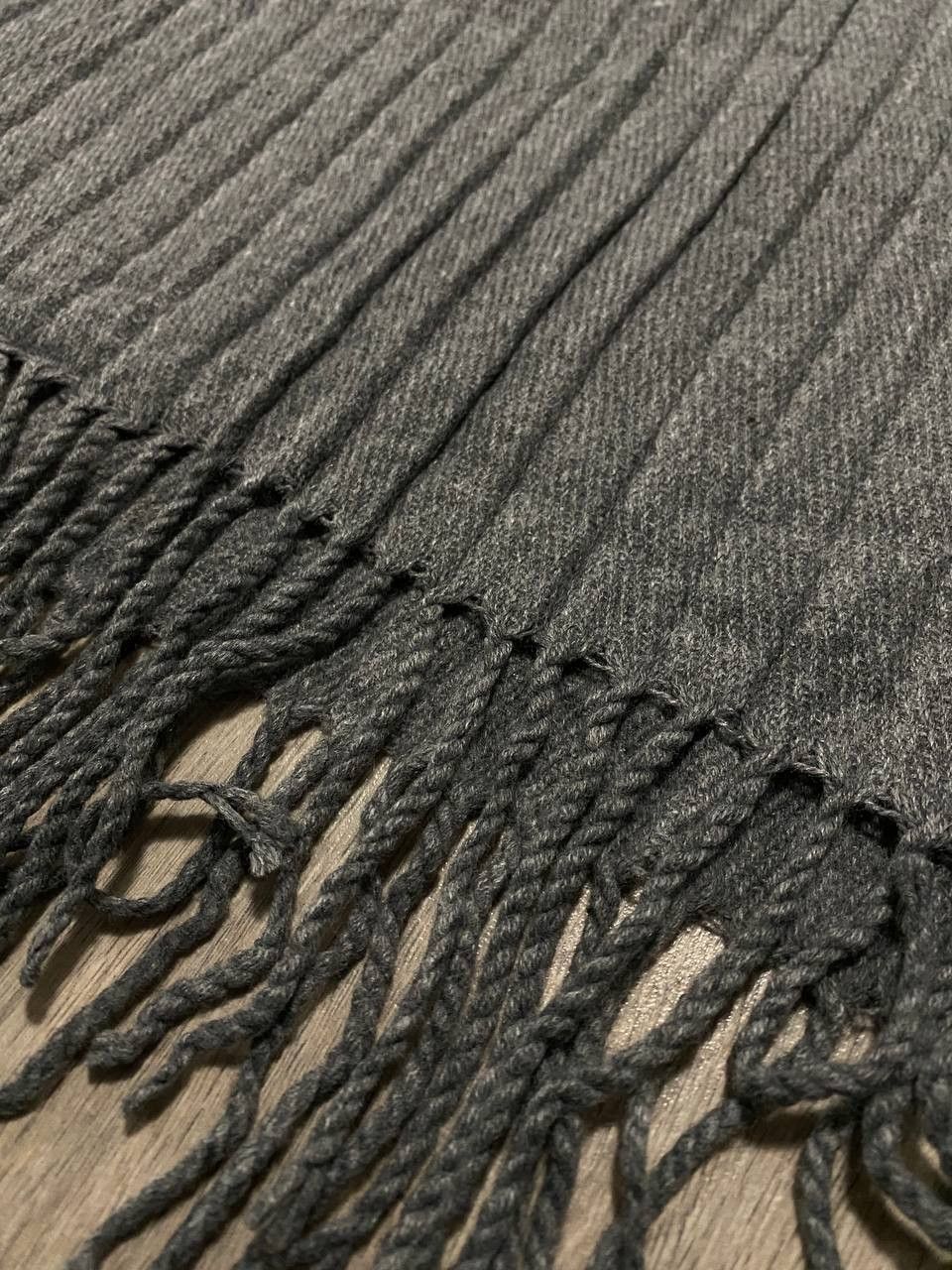 Acne Studios Scarf Acne Studio Virgin Wool Dark Gray OverSize Y2K Size ONE SIZE - 3 Thumbnail