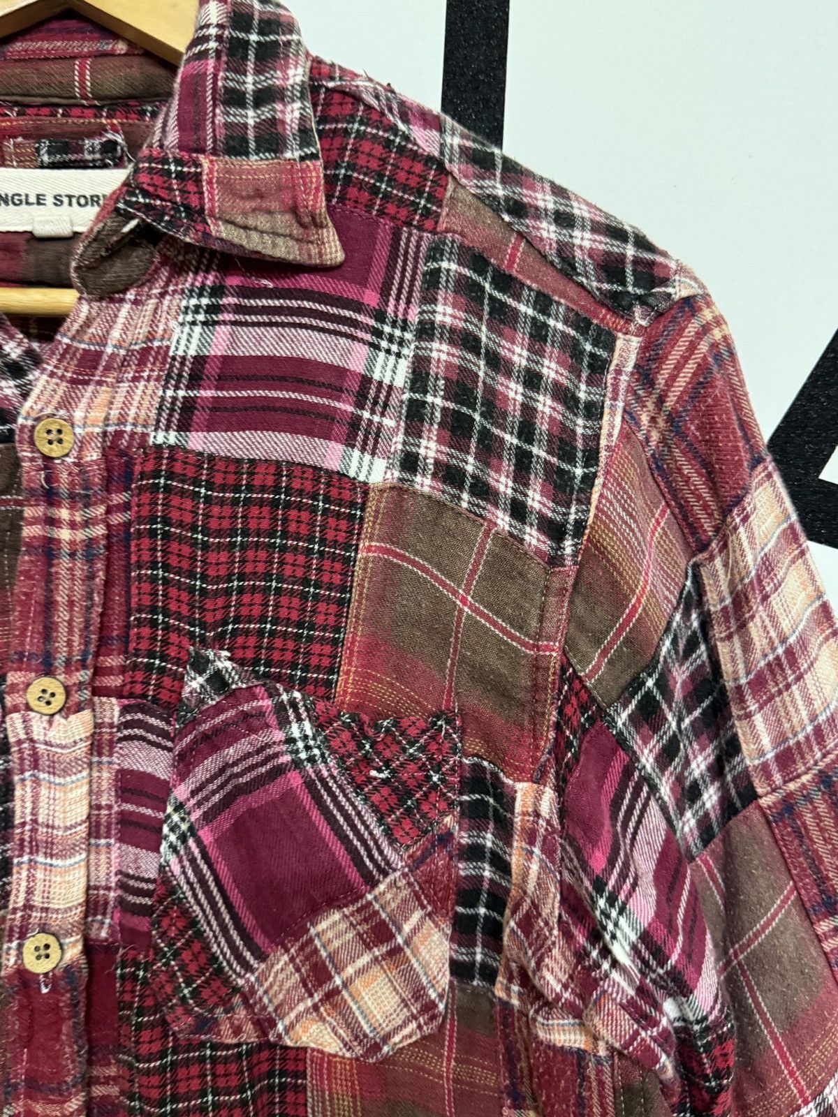 Flannel Vintage JUNGLE STORM Patchwork Rebuild Flannel Shirt Size US S / EU 44-46 / 1 - 10 Thumbnail