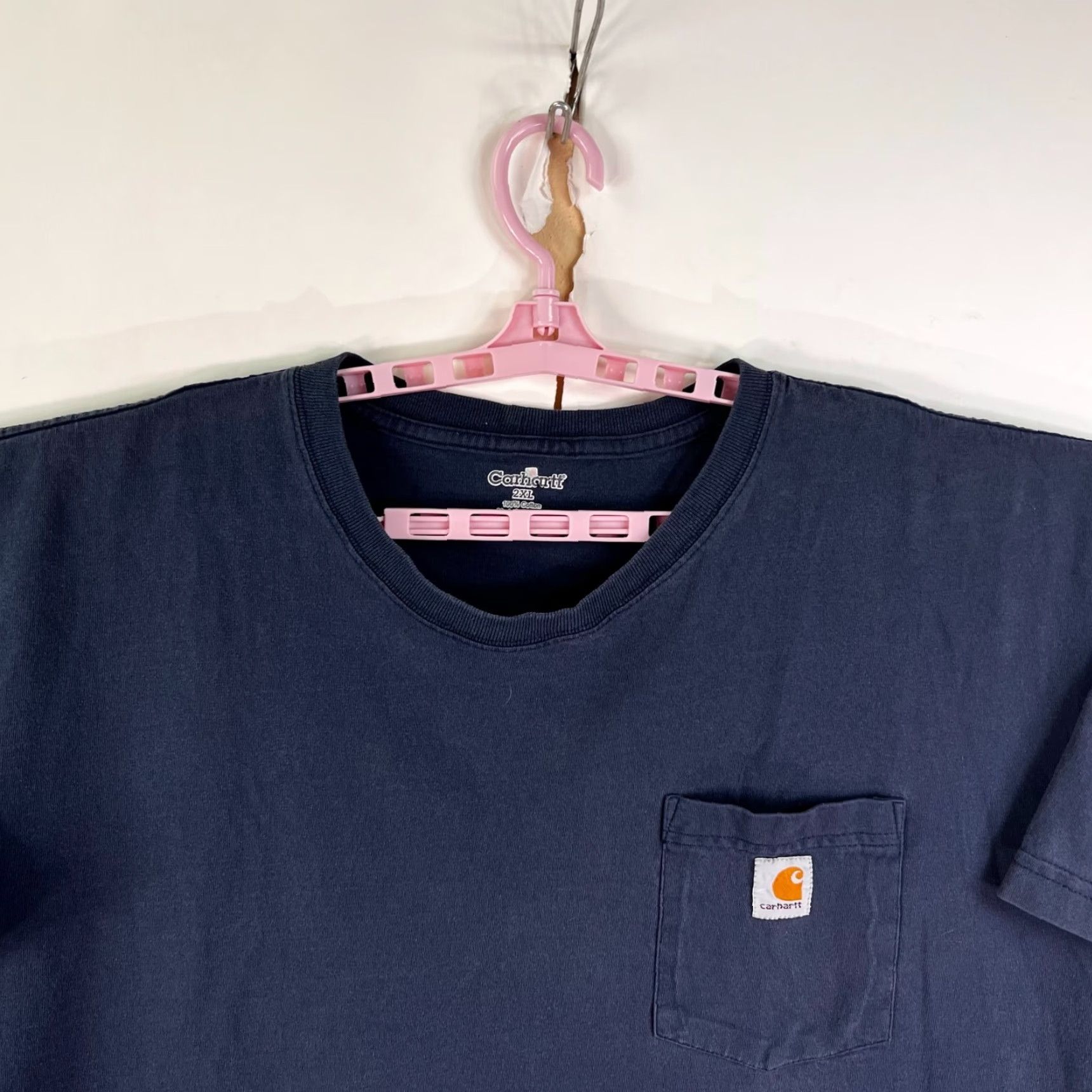 Carhartt Carhartt Original Fit K87 Pocket T Shirt Mens 2XL Blue Size US XXL / EU 58 / 5 - 3 Thumbnail