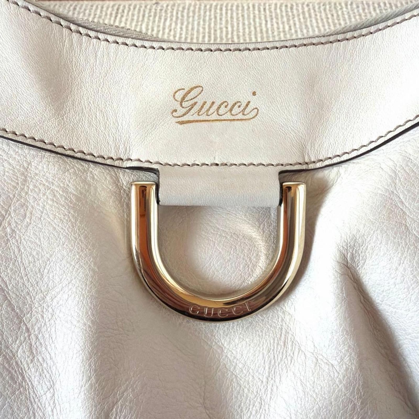Gucci Gucci - White Leather Shoulder Bag Size ONE SIZE - 2 Thumbnail