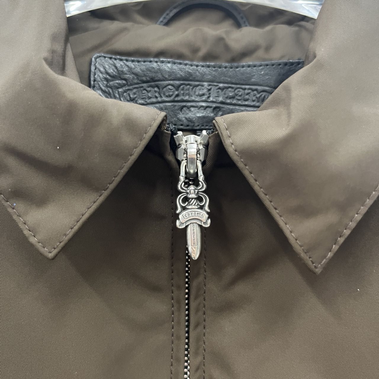 Chrome Hearts Chrome Hearts Pink Cross Nylon Brown Zip Up Shirt Size M / US 6-8 / IT 42-44 - 4 Thumbnail