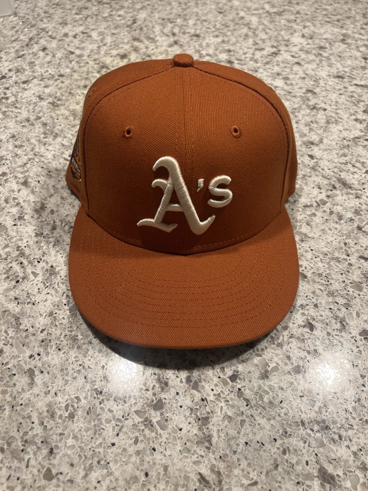 image of Hat Club Campfire Oak Athletics 7 1/8 in Burnt Orange, Men's