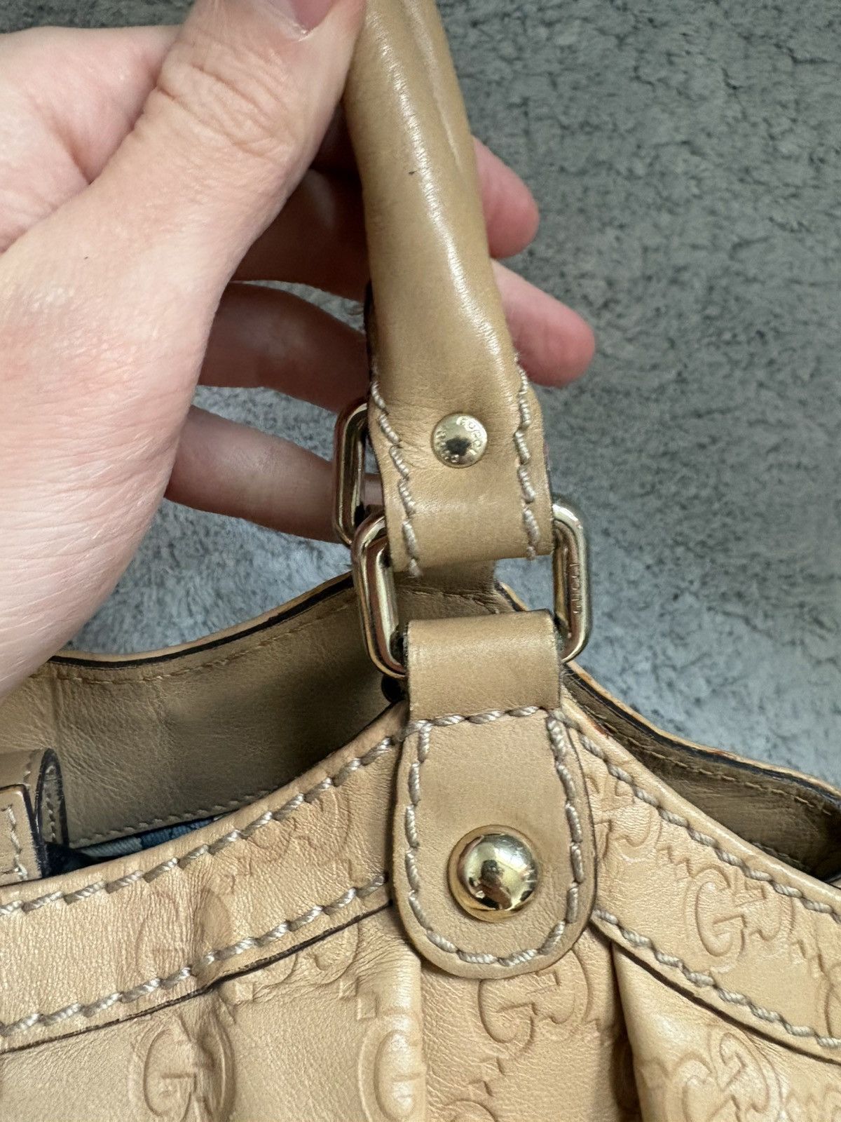 Gucci Sac a main gucci sukey guccissima beige Size ONE SIZE - 5 Thumbnail