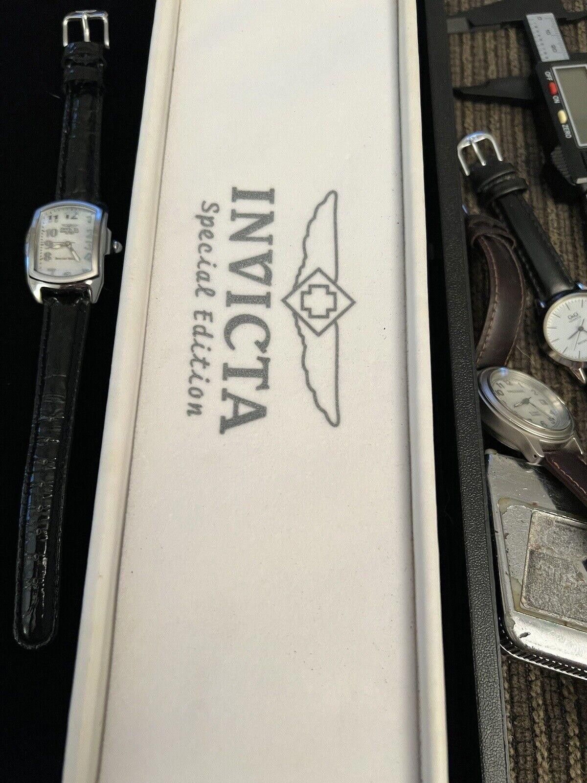 Invicta Invicta Silver Watch MOP Face With 3 Extra Bands New Battery Size ONE SIZE - 4 Thumbnail