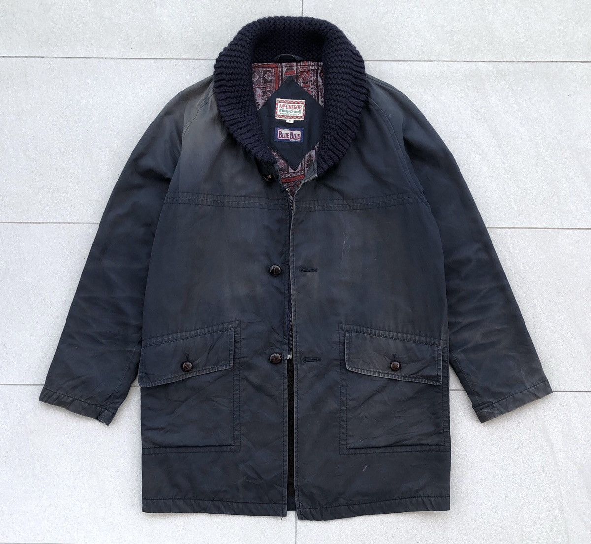 Blue Blue Japan McGREGOR×BLUE BLUE Hollywood Ranch Market Shawl Collar Coat Size US S / EU 44-46 / 1 - 1 Thumbnail