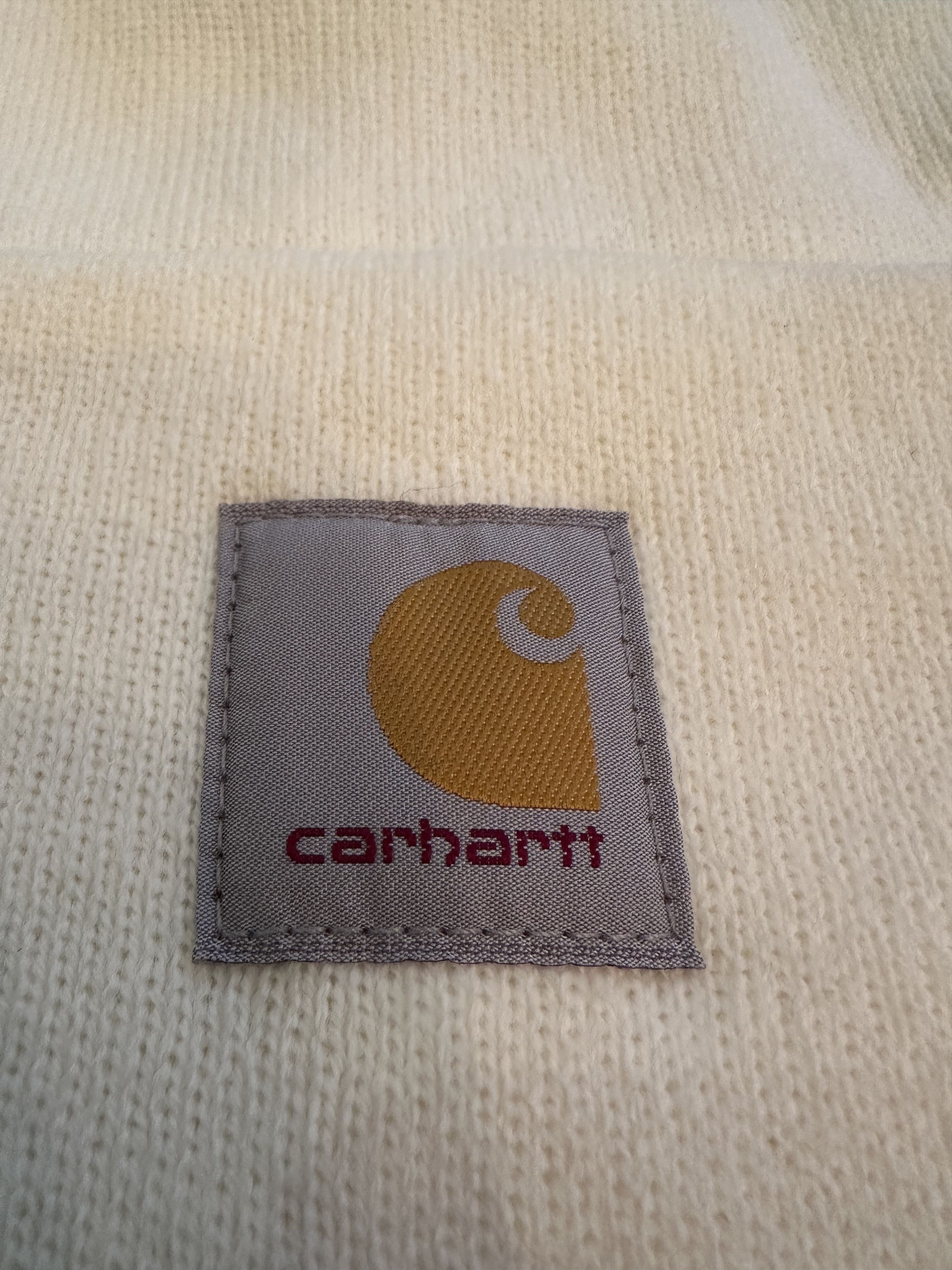 Carhartt Cream Carhartt Beanie (New) Size ONE SIZE - 2 Thumbnail