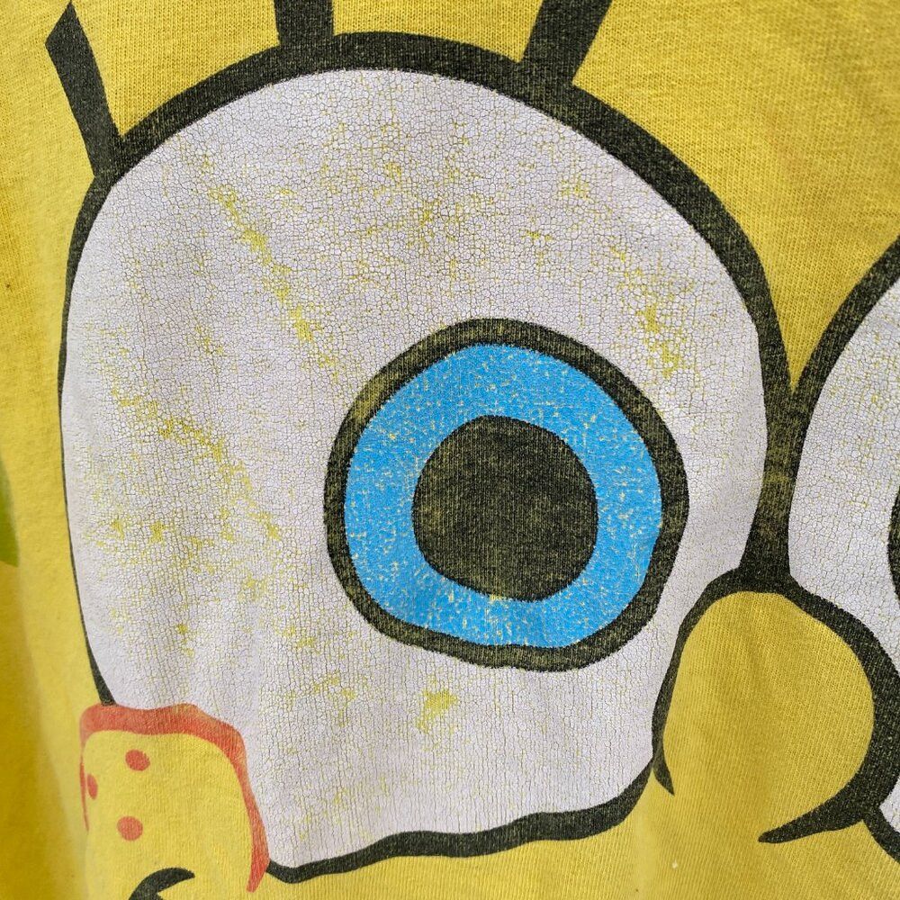 Nickelodeon × Vintage Vintage 2002 Nickelodeon Spongebob Squarepants Promo T Shir Size US L / EU 52-54 / 3 - 6 Thumbnail