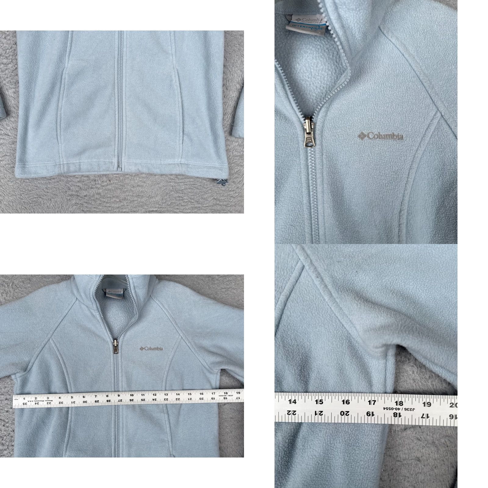 Vintage Columbia Jacket Women Small Blue Interchange Full Zip Fleece Pockets Mock Neck Size S / US 4 / IT 40 - 8 Thumbnail