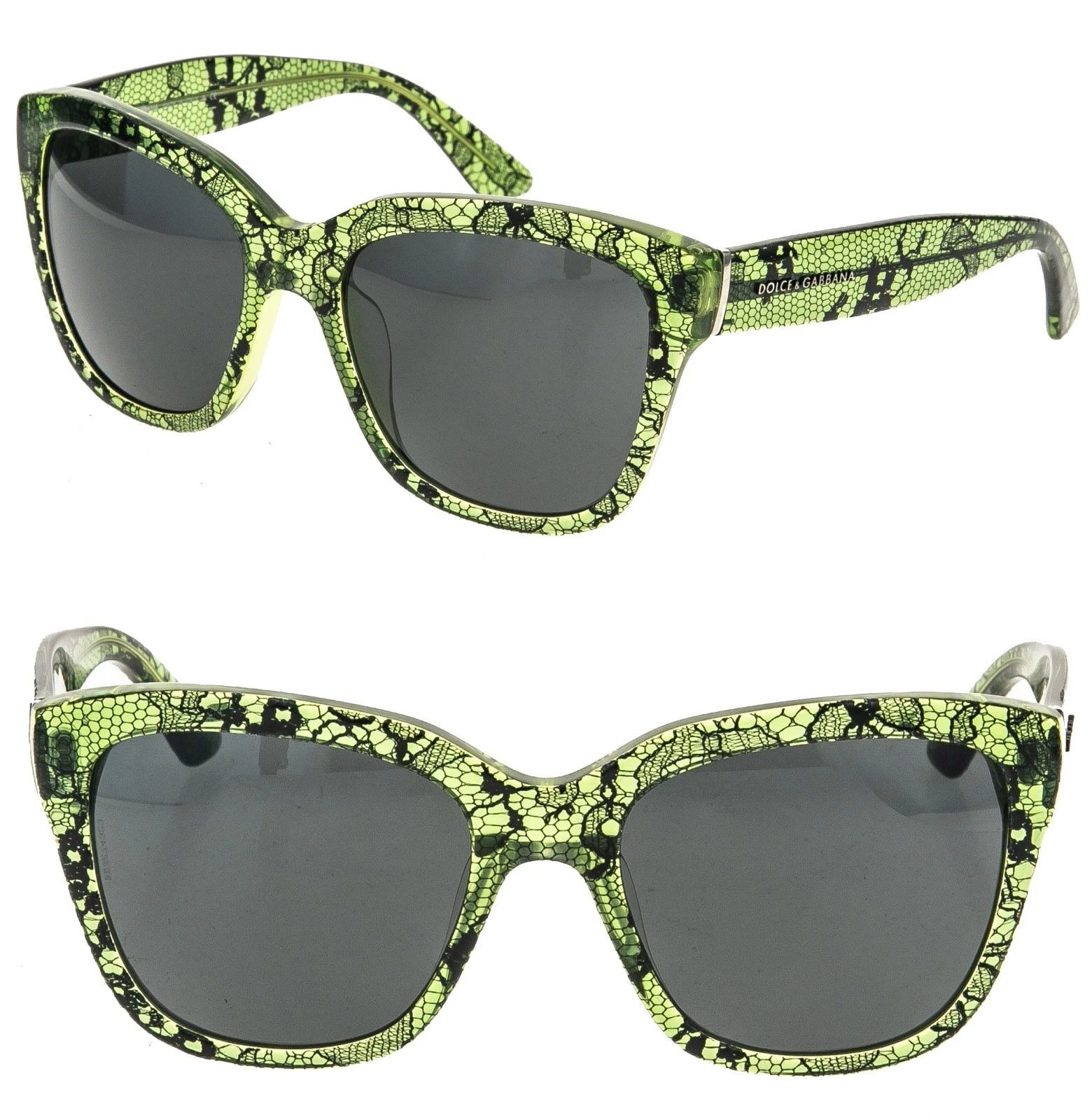Dolce & Gabbana Dolce & Gabbana DG4226 4226 CHANTILLY LACE Green Sunglasses Size ONE SIZE - 1 Thumbnail