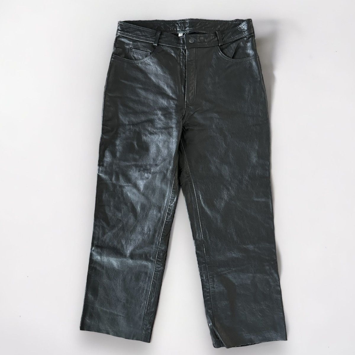 Leather Leather baggy jeans Size US 34 / EU 50 - 1 Thumbnail