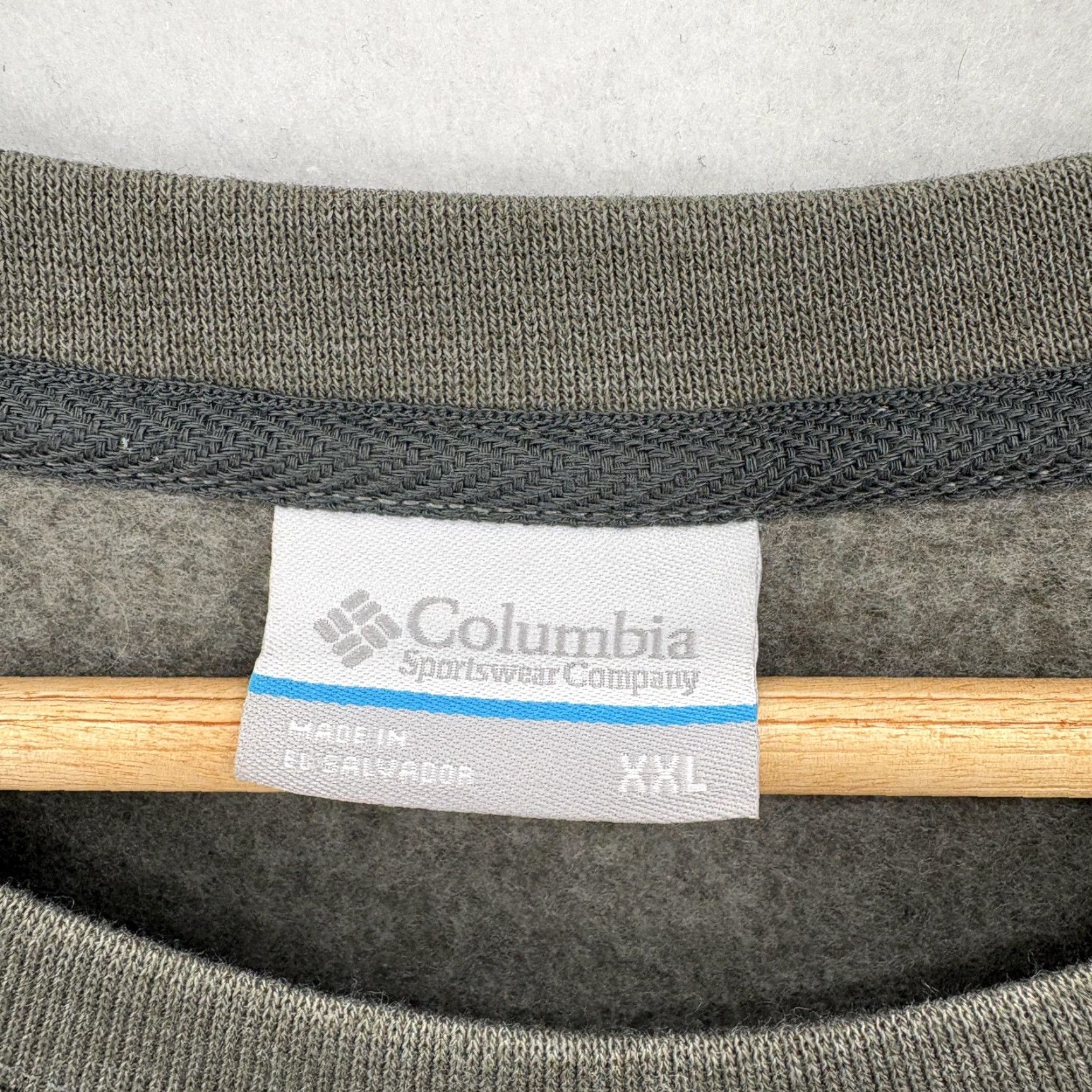 Vintage Columbia Trek Crew Sweatshirt Mens 2XL Green Fleece Pullover Regular Fit Outdoor Logo Size US XXL / EU 58 / 5 - 3 Thumbnail