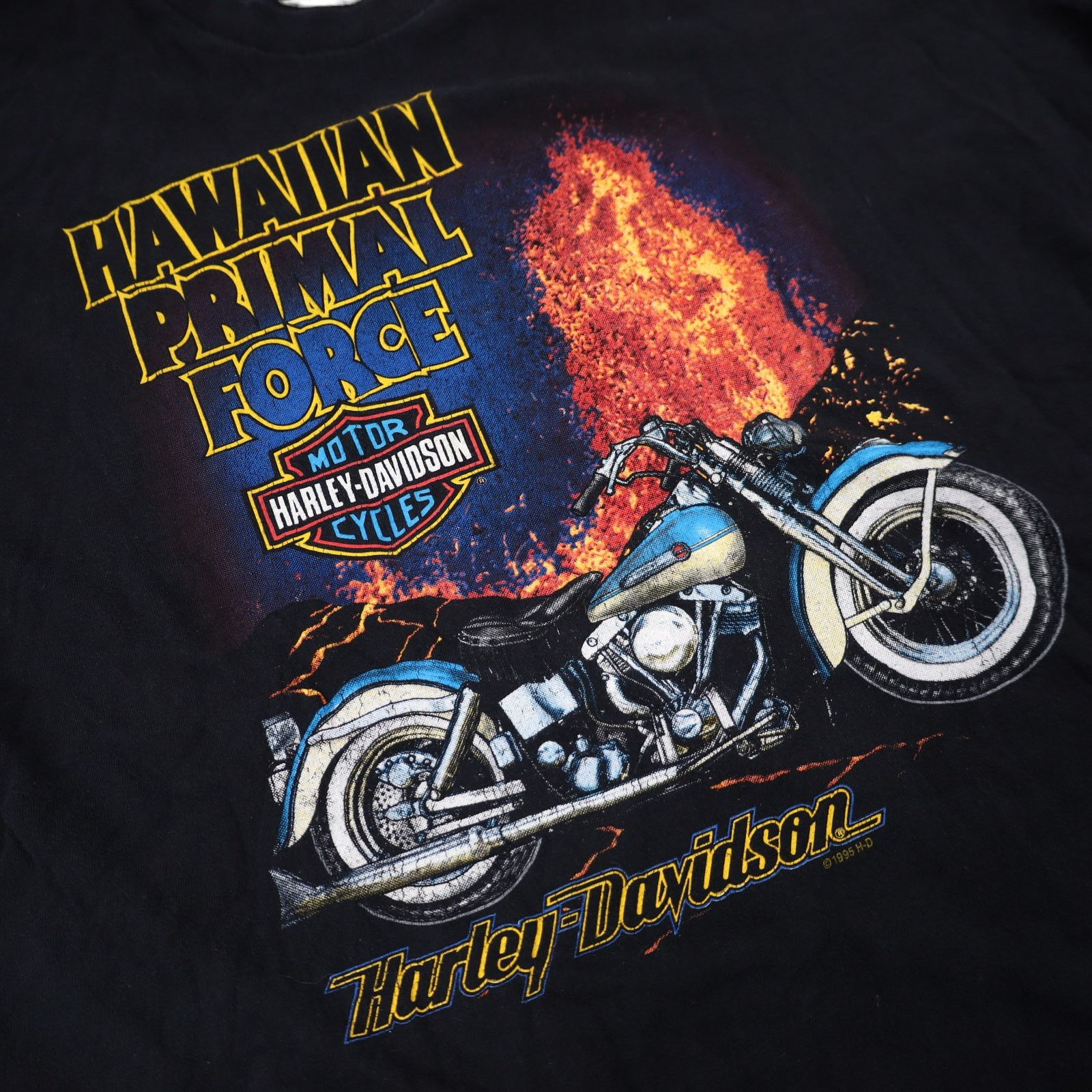 Harley Davidson × Vintage Vintage Harley Davidson Hawaiian Primal Force Graphic Shirt Size US XXL / EU 58 / 5 - 3 Thumbnail