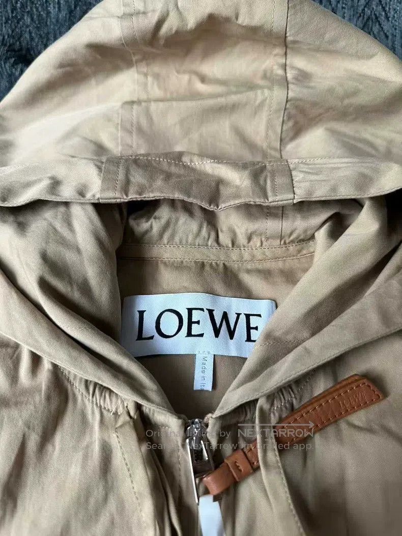 Loewe Loewe Leather logo windbreaker jacket Size XXS / US 00 / IT 34 - 3 Thumbnail