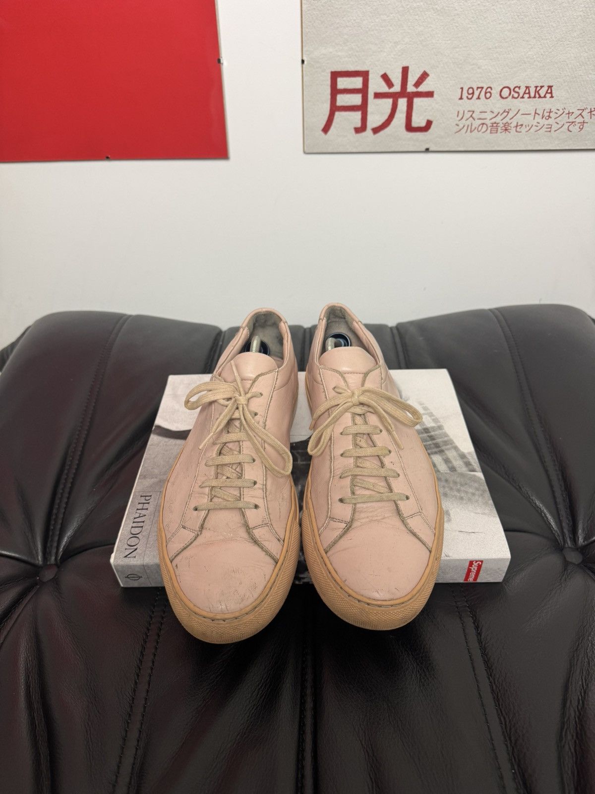 Common Projects Common Projects Achilles Low Rose Luxury Leather Sneakers Size US 9 / EU 42 - 4 Thumbnail