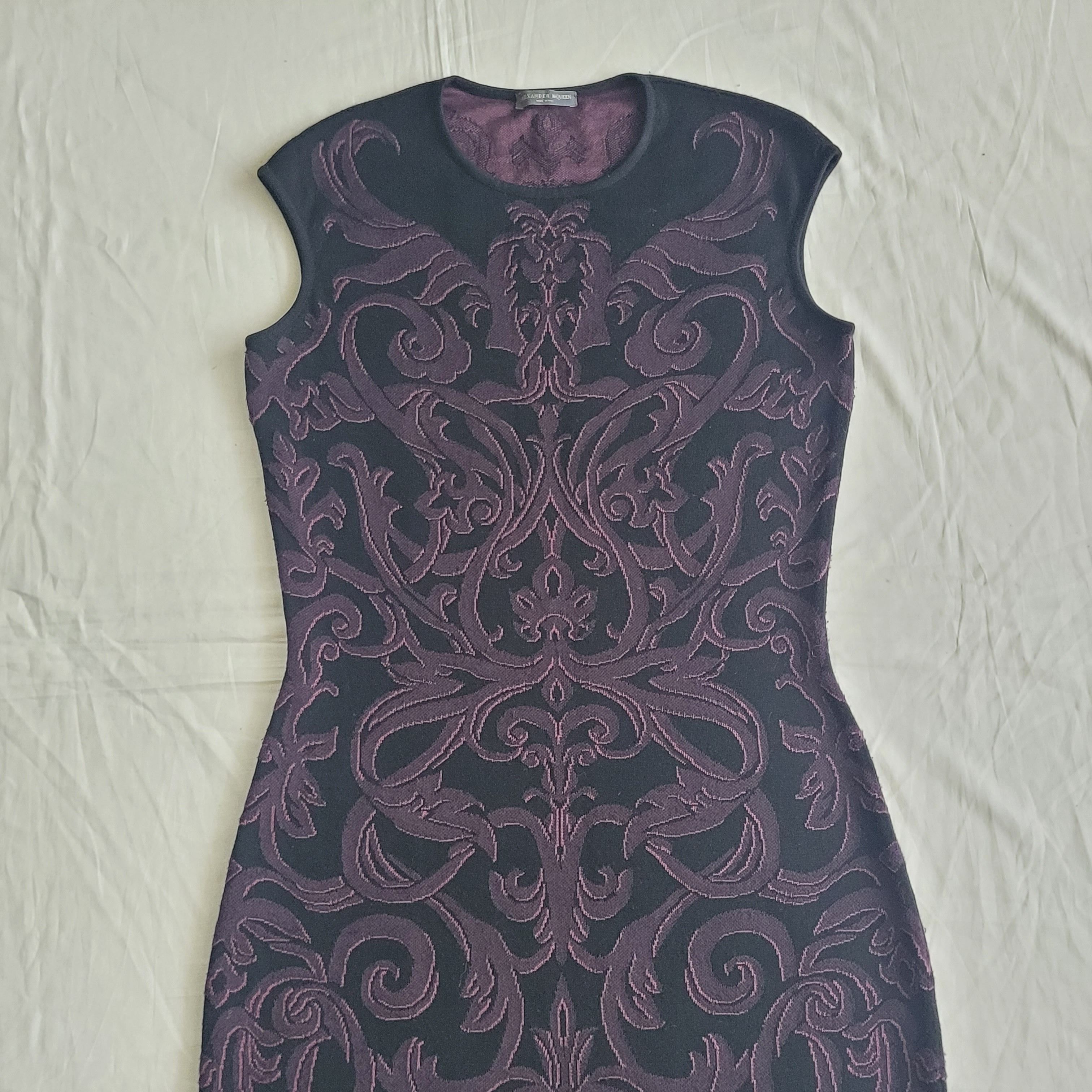 Alexander McQueen Alexander McQueen mainline silk-cashmere jaquard knit dress Size XL / US 12-14 / IT 48-50 - 6 Thumbnail