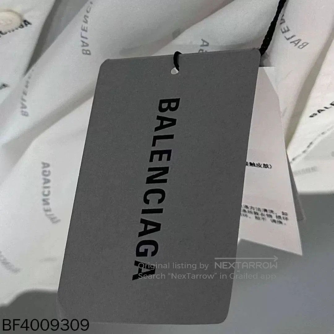 Balenciaga Balenciaga Logo Print White Shirt. Size US XS / EU 42 / 0 - 5 Thumbnail