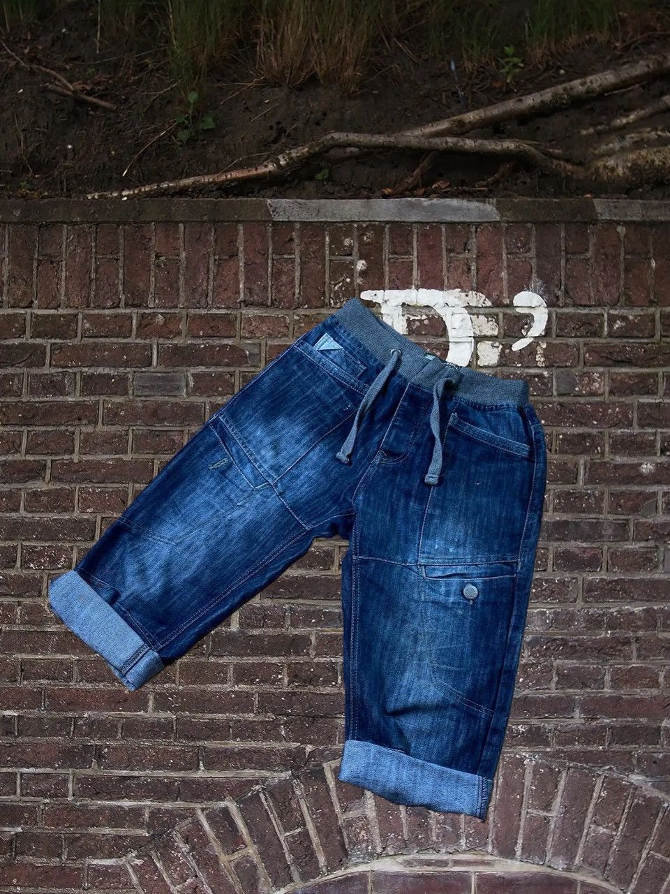 Japanese Brand × No Fear Vintage Baggy Shorts No Fear Streetwear Rare Denim Casual Size US 30 / EU 46 - 1 Thumbnail