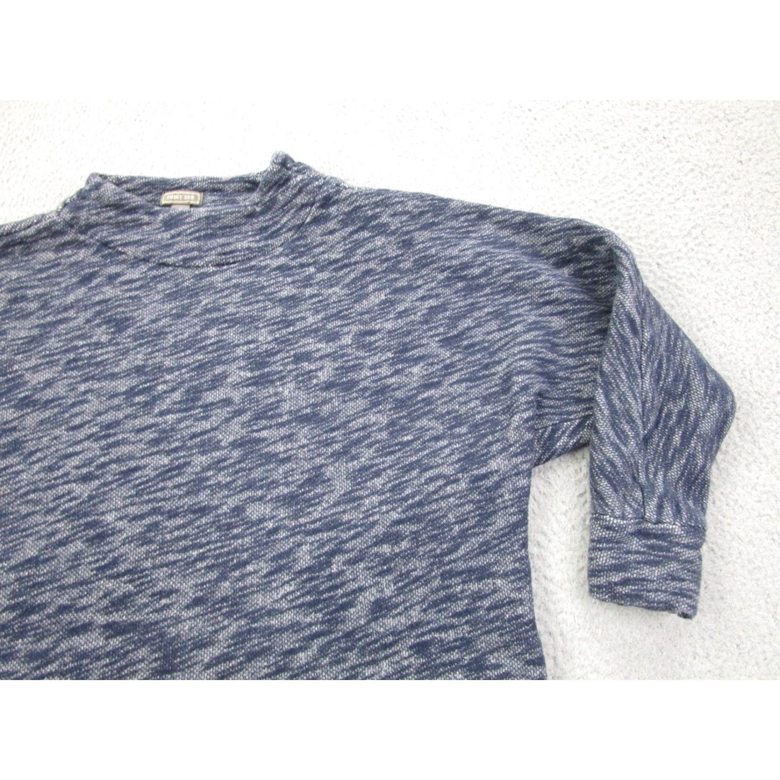 Vintage VINTAGE Point Sur Sweater Womens M Blue Knit Mock Quiet Luxury Old Money Modest Minimal Size M / US 6-8 / IT 42-44 - 2 Thumbnail