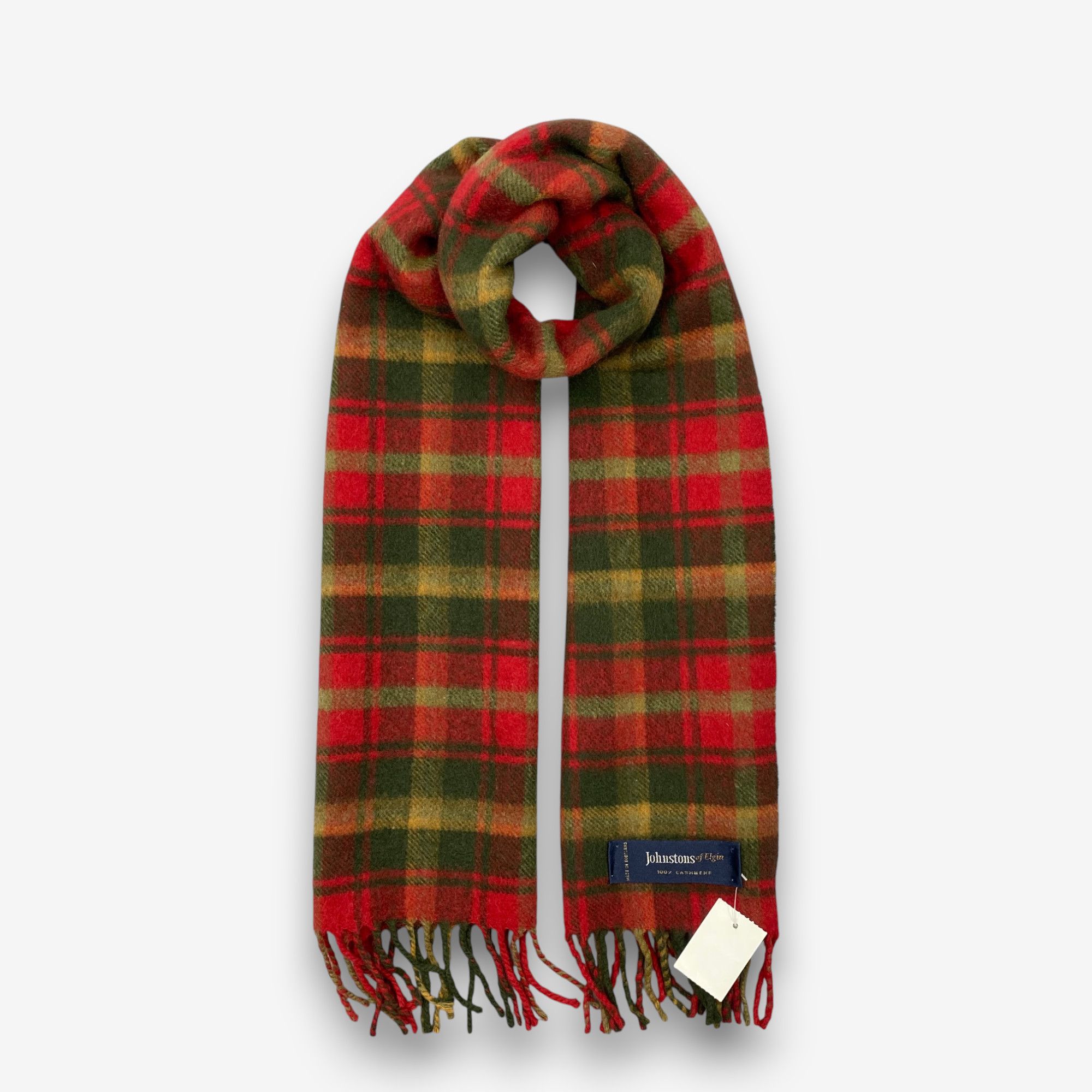Johnstons Of Elgin Vintage Johnstons of Elgin Scarf Muffler Cashmnere Scarves Size ONE SIZE - 1 Thumbnail