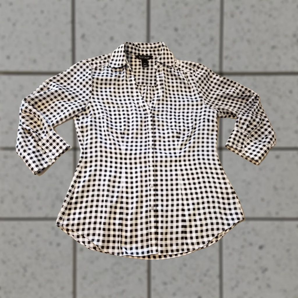 White House Black Market White House Black Market Shirt Womens 2 Dress Button Blouse Size XS / US 0-2 / IT 36-38 - 1 Thumbnail