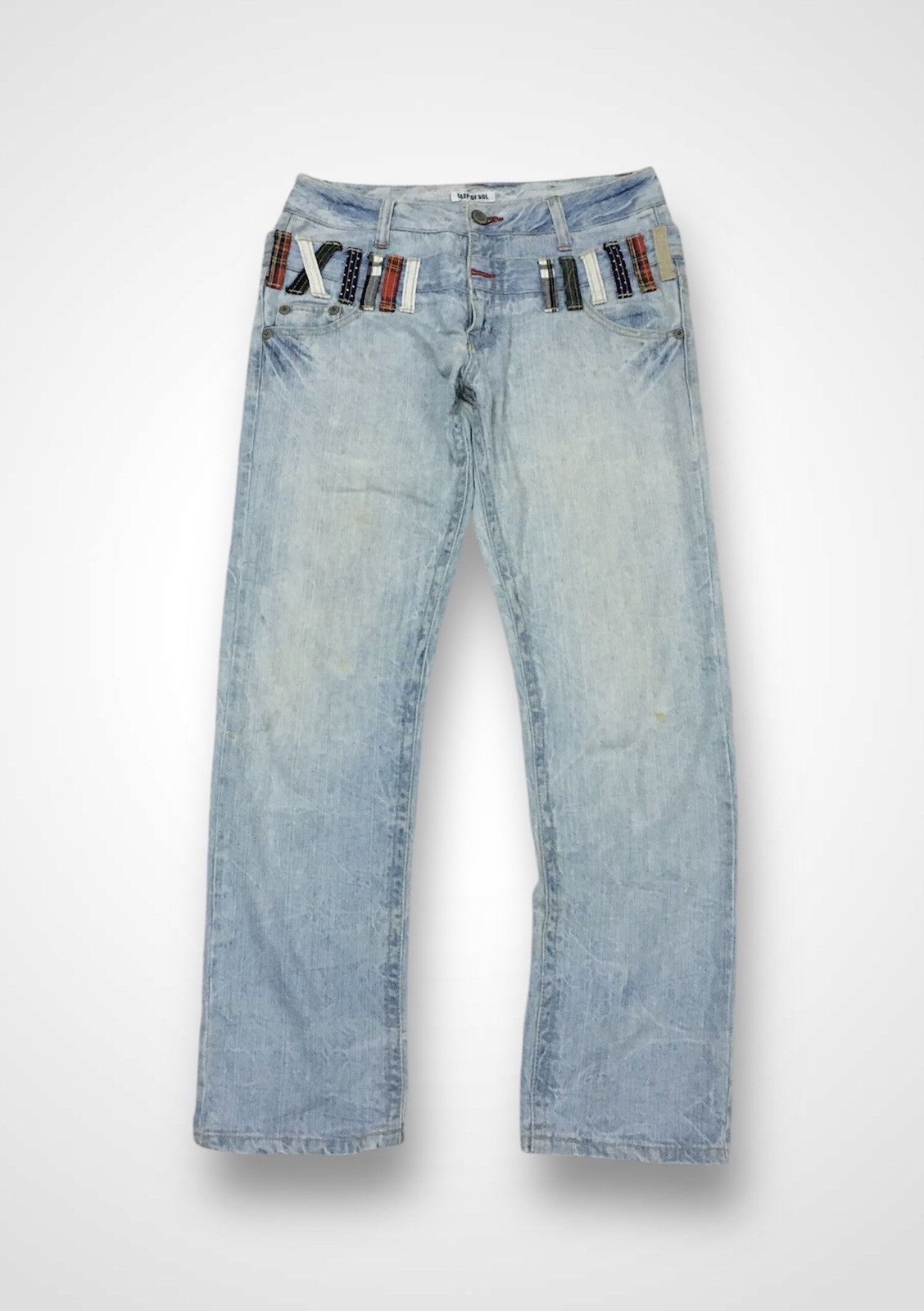 If Six Was Nine × Japanese Brand × Le Grande Bleu (L.G.B.) Clif de Sol Double Waist Nice Jeans (Y01) Size US 32 / EU 48 - 1 Thumbnail