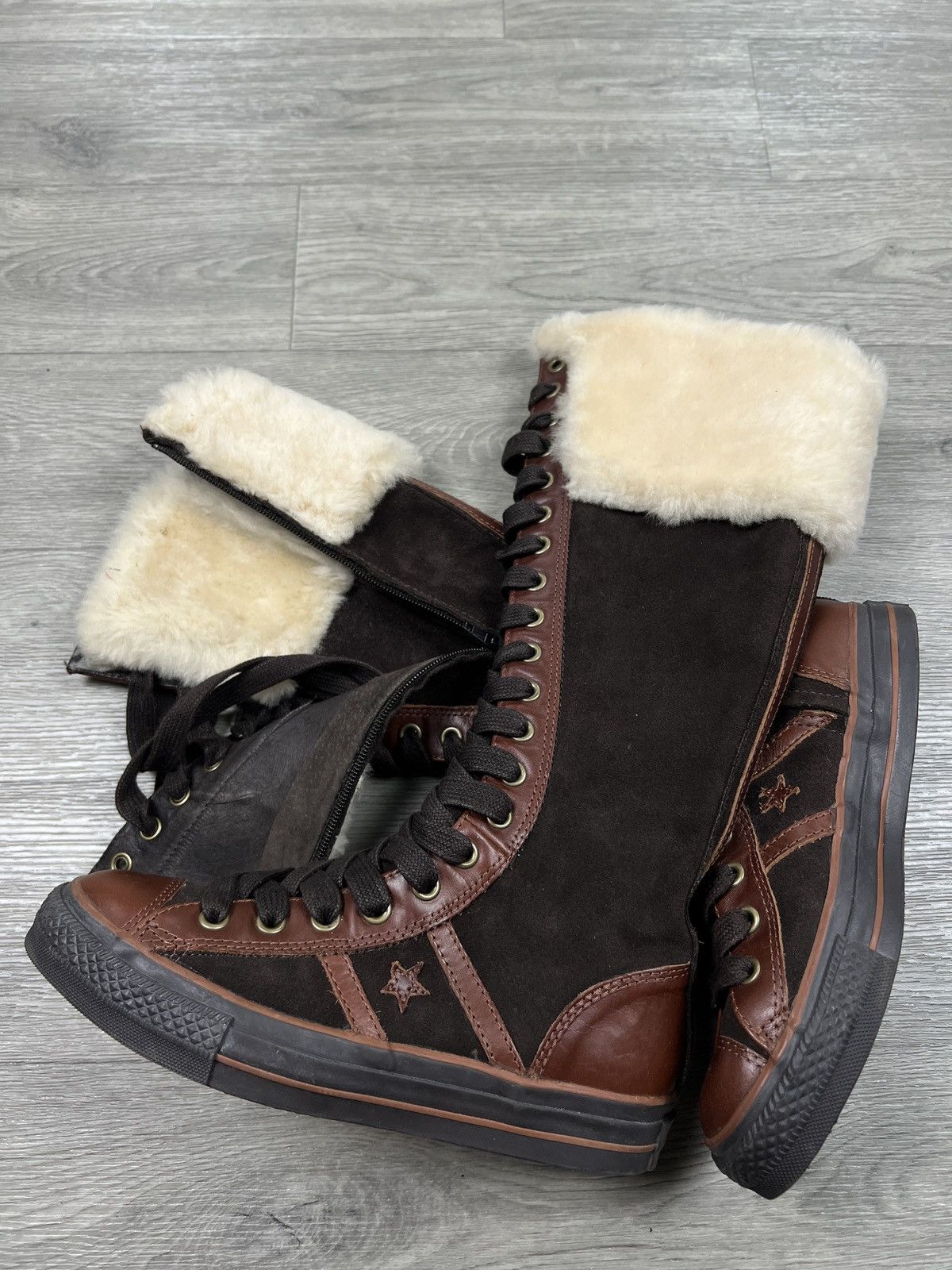 Converse Converse 2006 Star 70 Suede Leather Knee High Sneaker Boot Size US 8 / IT 38 - 24 Thumbnail