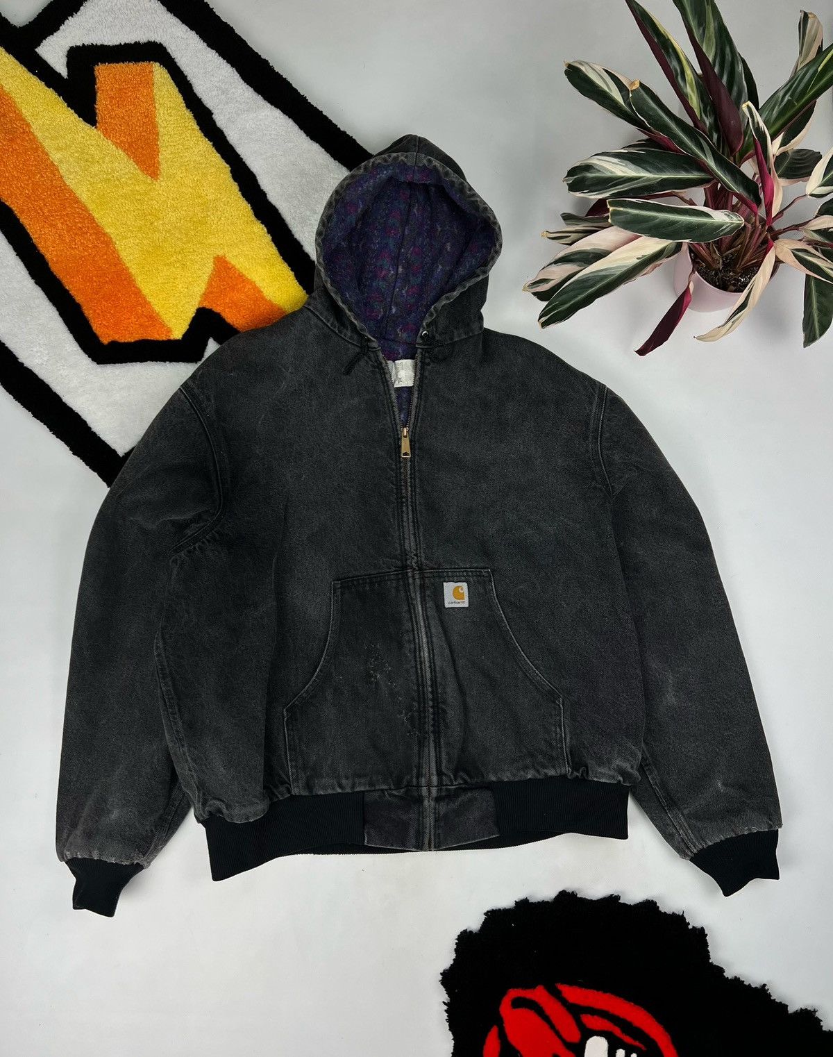 Champion Gravel Carhartt Active Jacket Grey Carhartt Jacket Hooded Size US XL / EU 56 / 4 - 2 Thumbnail