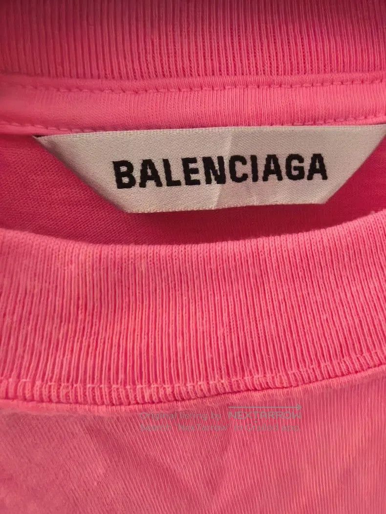 Balenciaga Balenciaga SS21 Embroidered Pink T-shirt. Size US S / EU 44-46 / 1 - 3 Thumbnail