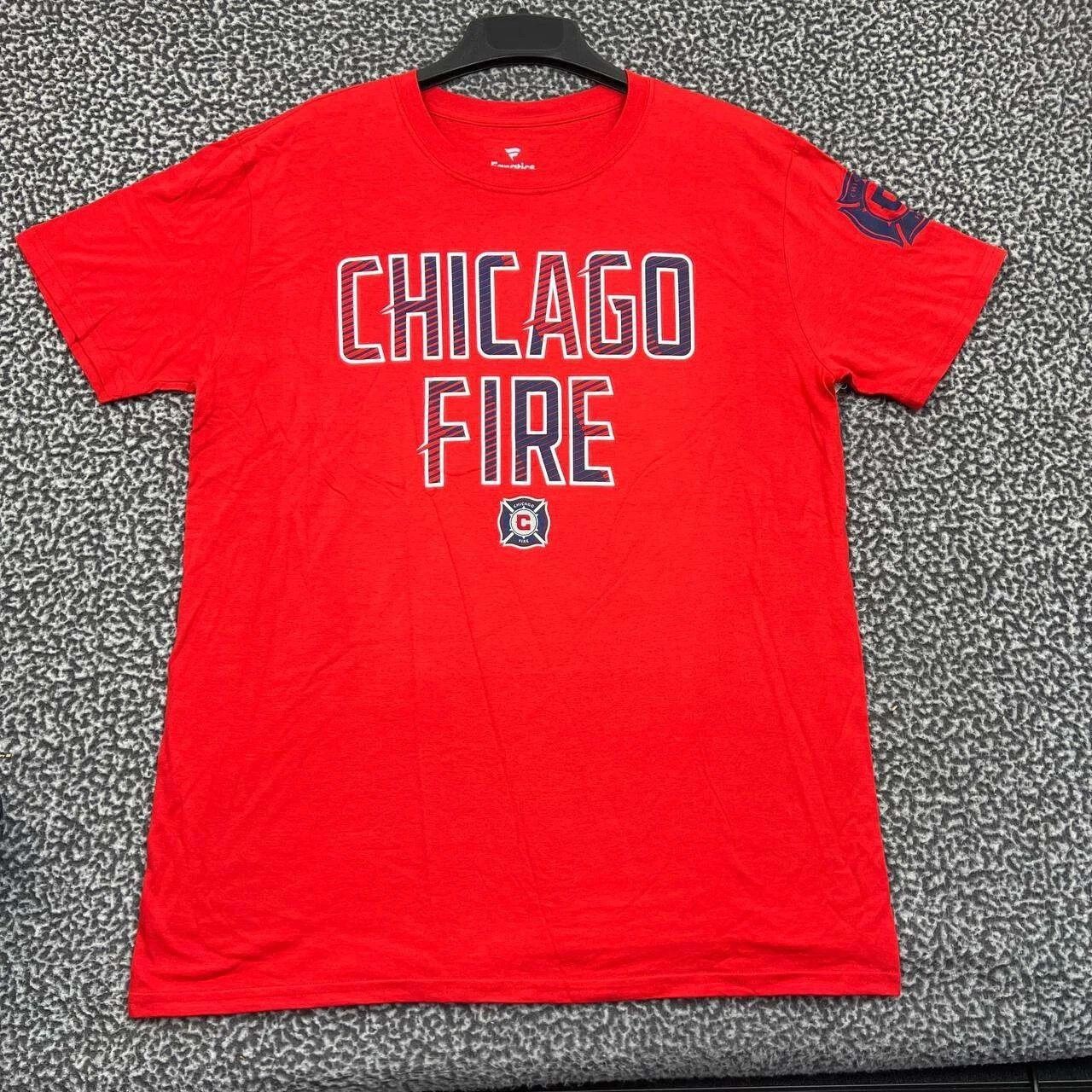 Other Chicago Fire Shirt Men Short Sleeve Crew Neck Cotton L Size US L / EU 52-54 / 3 - 1 Thumbnail