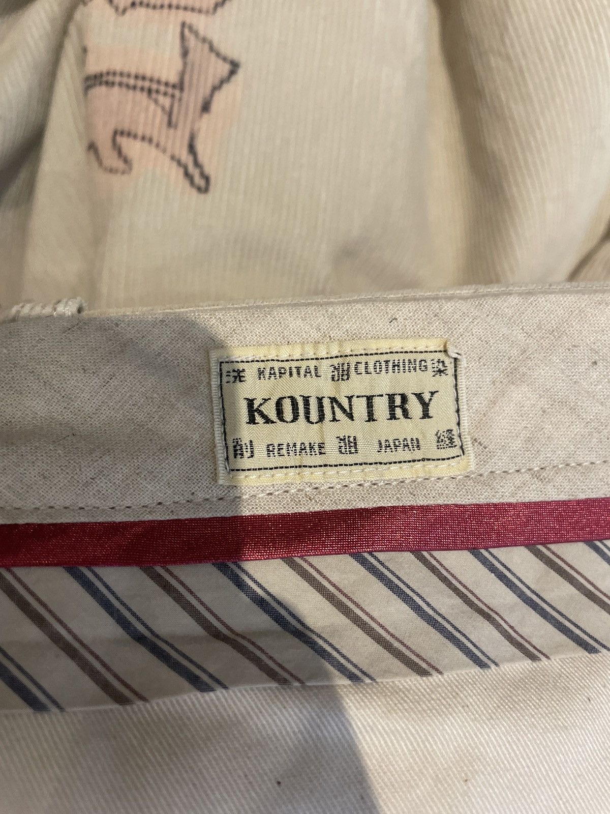 Kapital Kapital 14W Corduroy Ivy Pants Memorial Paint Model Beige Size US 31 - 3 Thumbnail
