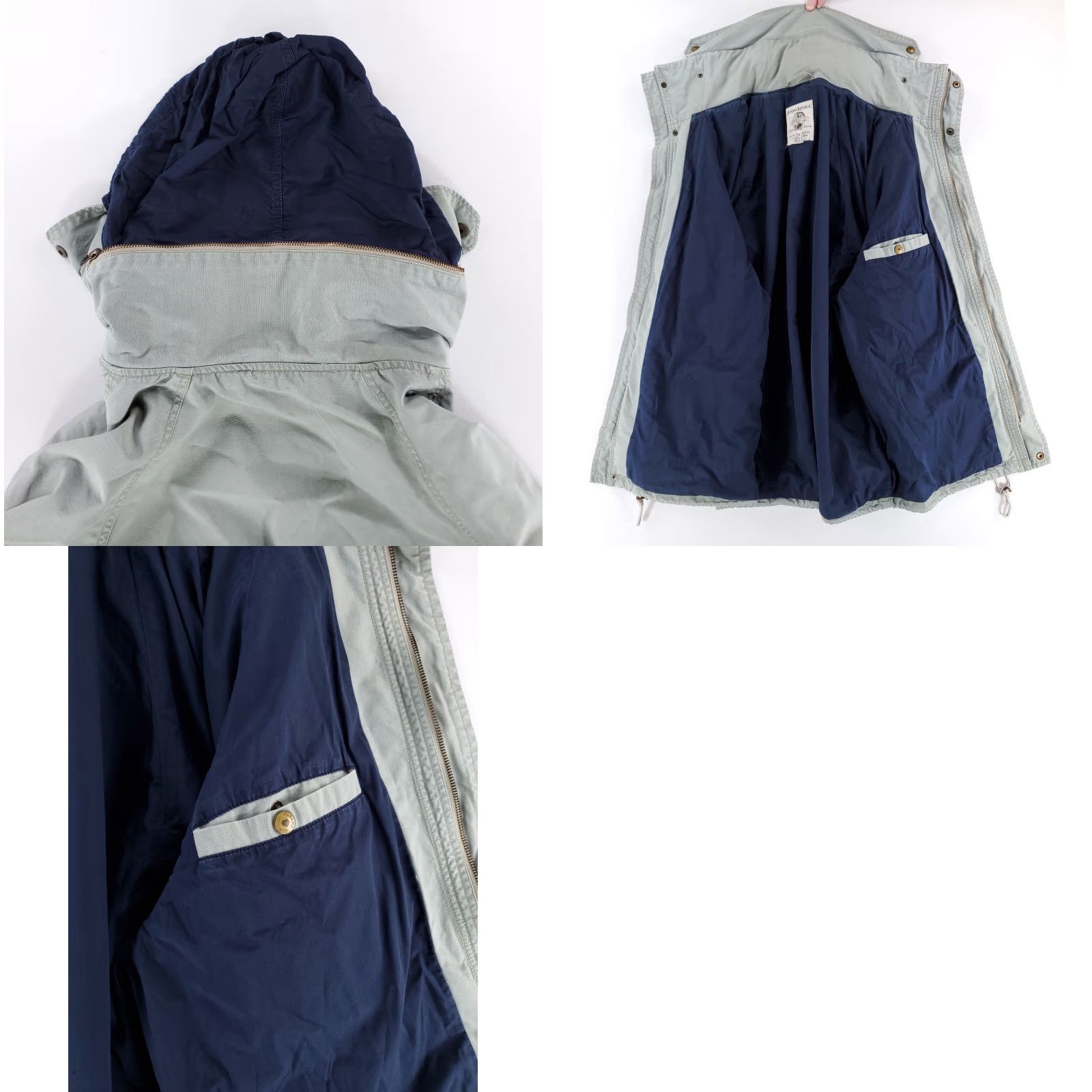 Banana Republic VINTAGE Banana Republic 80s 90s Travel Hooded Bomber Jacket Light Gray Mens L Size US L / EU 52-54 / 3 - 9 Thumbnail