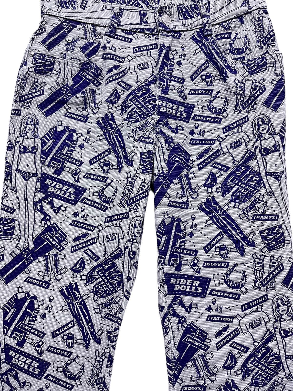 Hysteric Glamour 🔥90’s ALGONQUINS Full Print Rider Dolls Outfit Flare Size 27" / US 4 / IT 40 - 8 Thumbnail