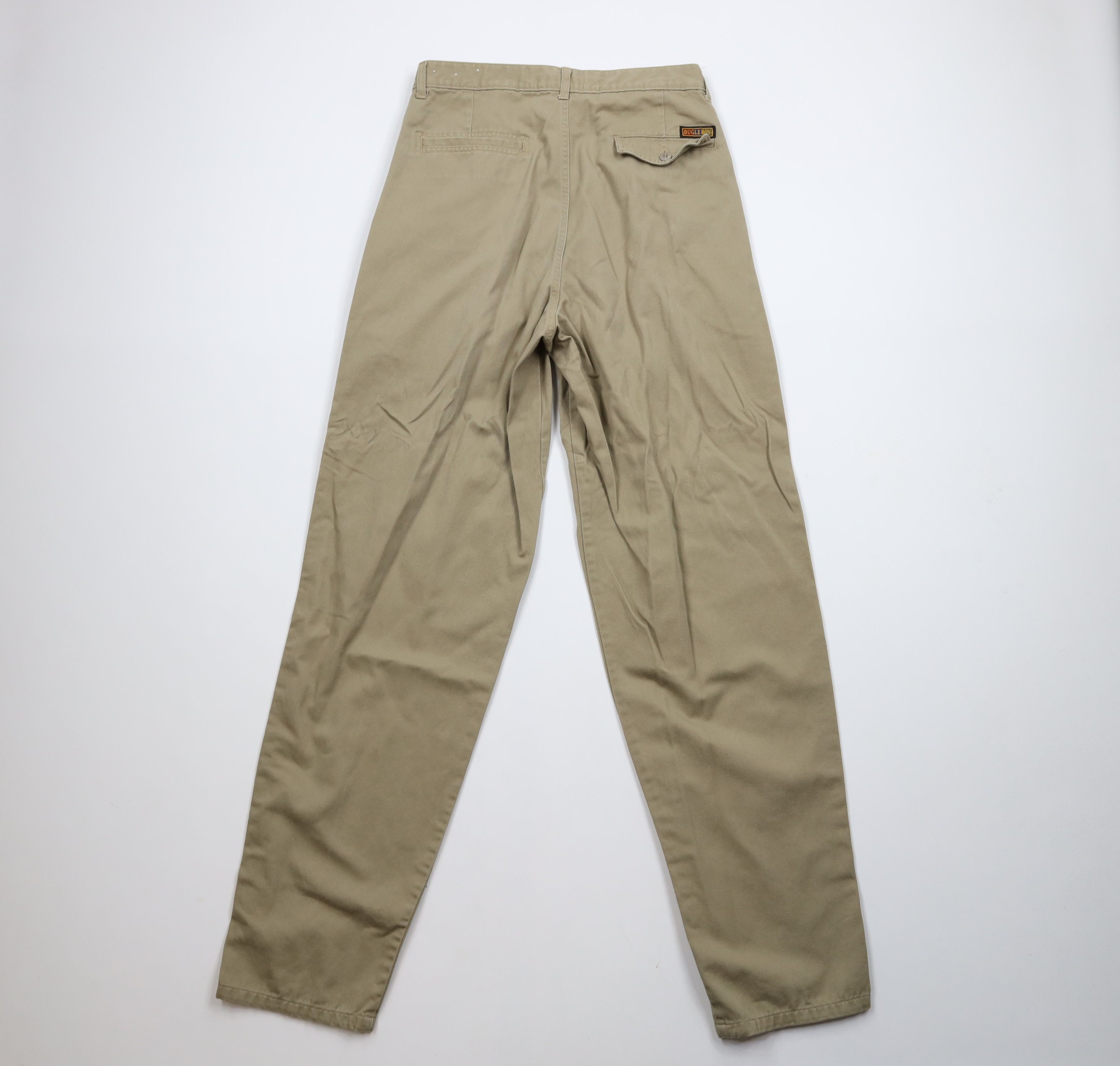 Vintage Vintage 90s Streetwear Pleated Tapered Leg Chino Pants Beige Size US 30 / EU 46 - 11 Thumbnail
