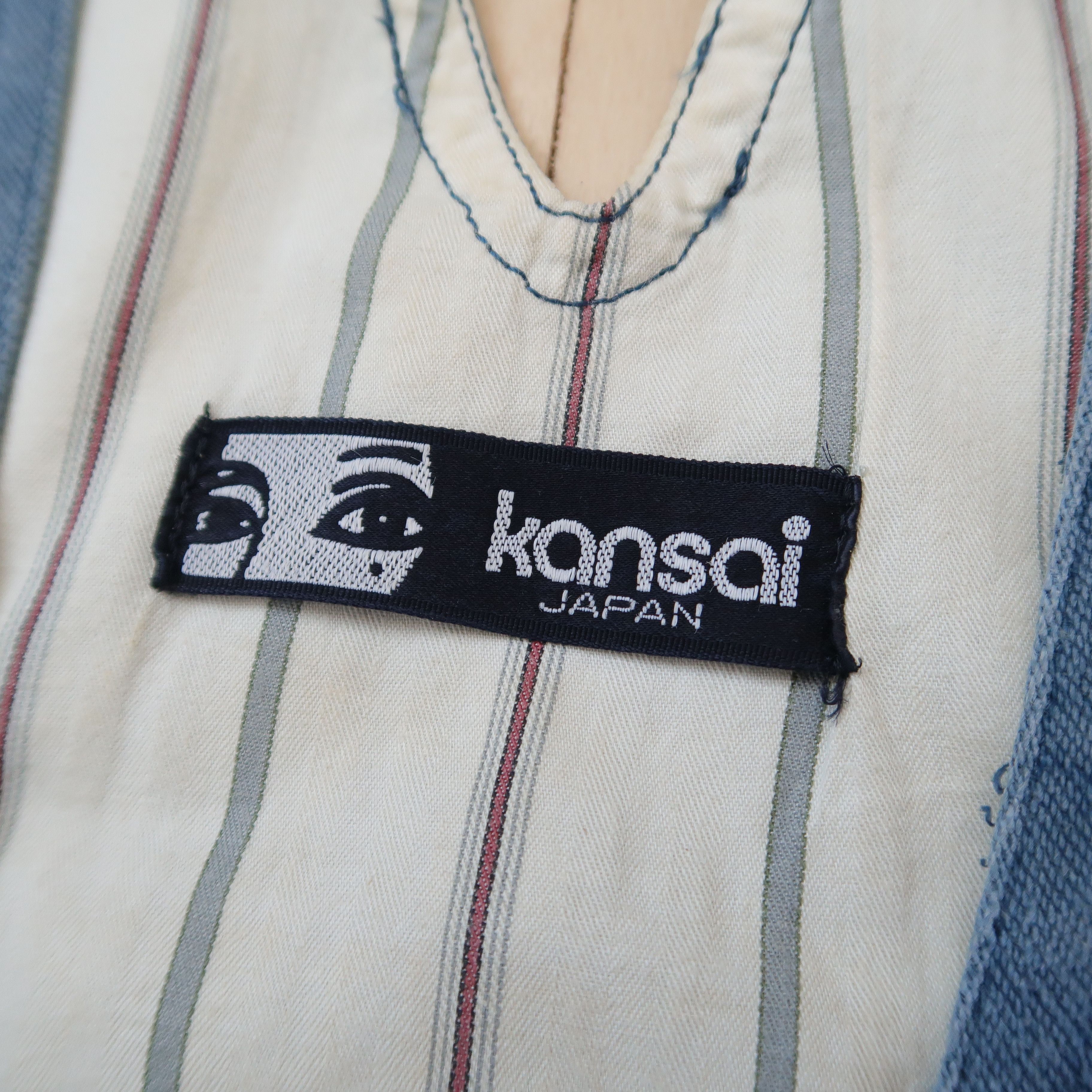 Kansai Yamamoto 1980s Kansai Eye x Akira Cyber Punk Denim Vest Utility Size US M / EU 48-50 / 2 - 3 Thumbnail