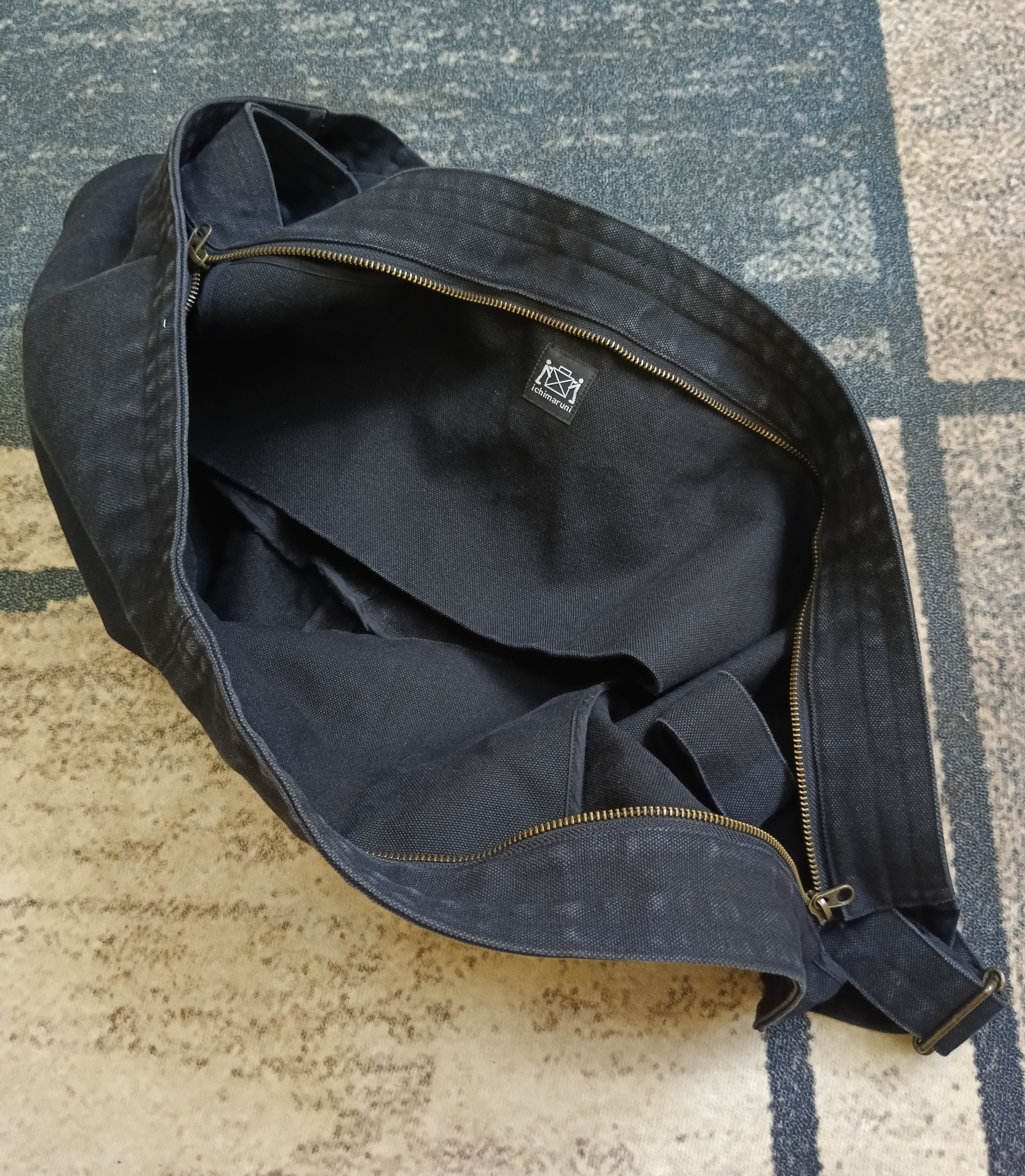 BLACK KAPITAL STYLE CANVAS COTTON ICHIMARUNI CROSSBODY