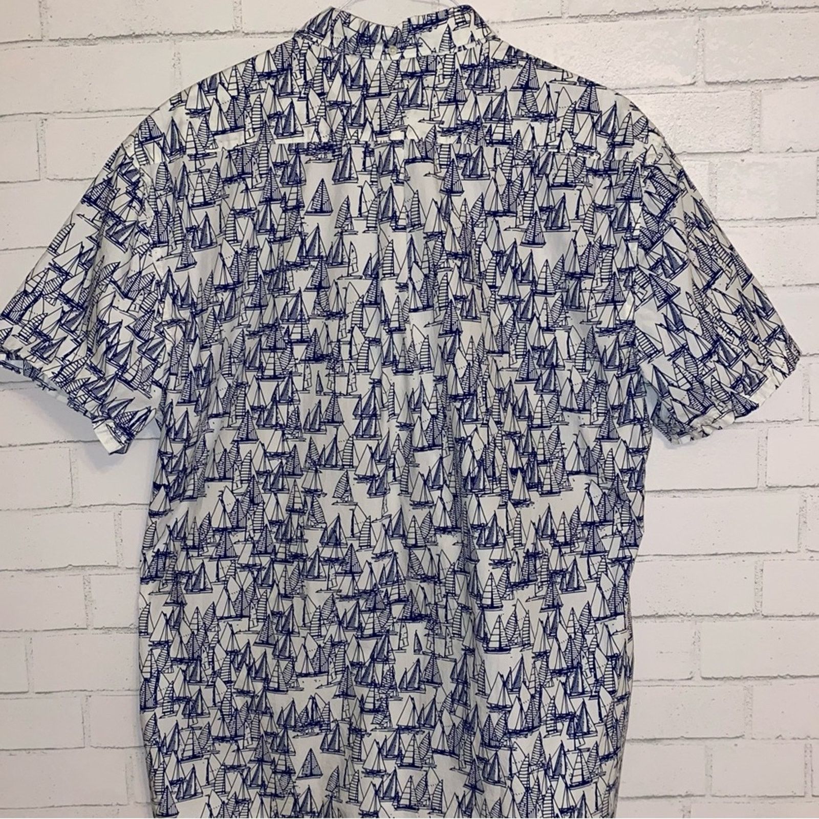Barbour Barbour $129 Mens Sailboat Print Short Sleeve Shirt XL Size US XL / EU 56 / 4 - 10 Thumbnail