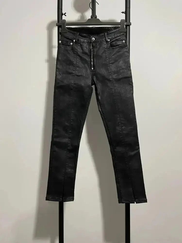 Rick Owens Rick Owens Drkshdw Front Zip Waxed Denim mojos8950 Size US 30 / EU 46 - 1 Thumbnail
