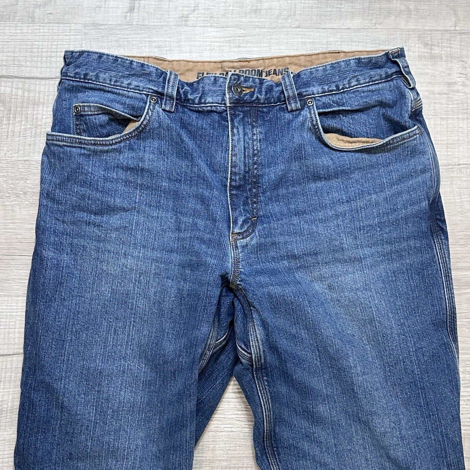 Duluth Trading Company Duluth Jeans Mens 36x30 Flex Ballroom Flannel Lined Denim Size US 36 / EU 52 - 3 Thumbnail