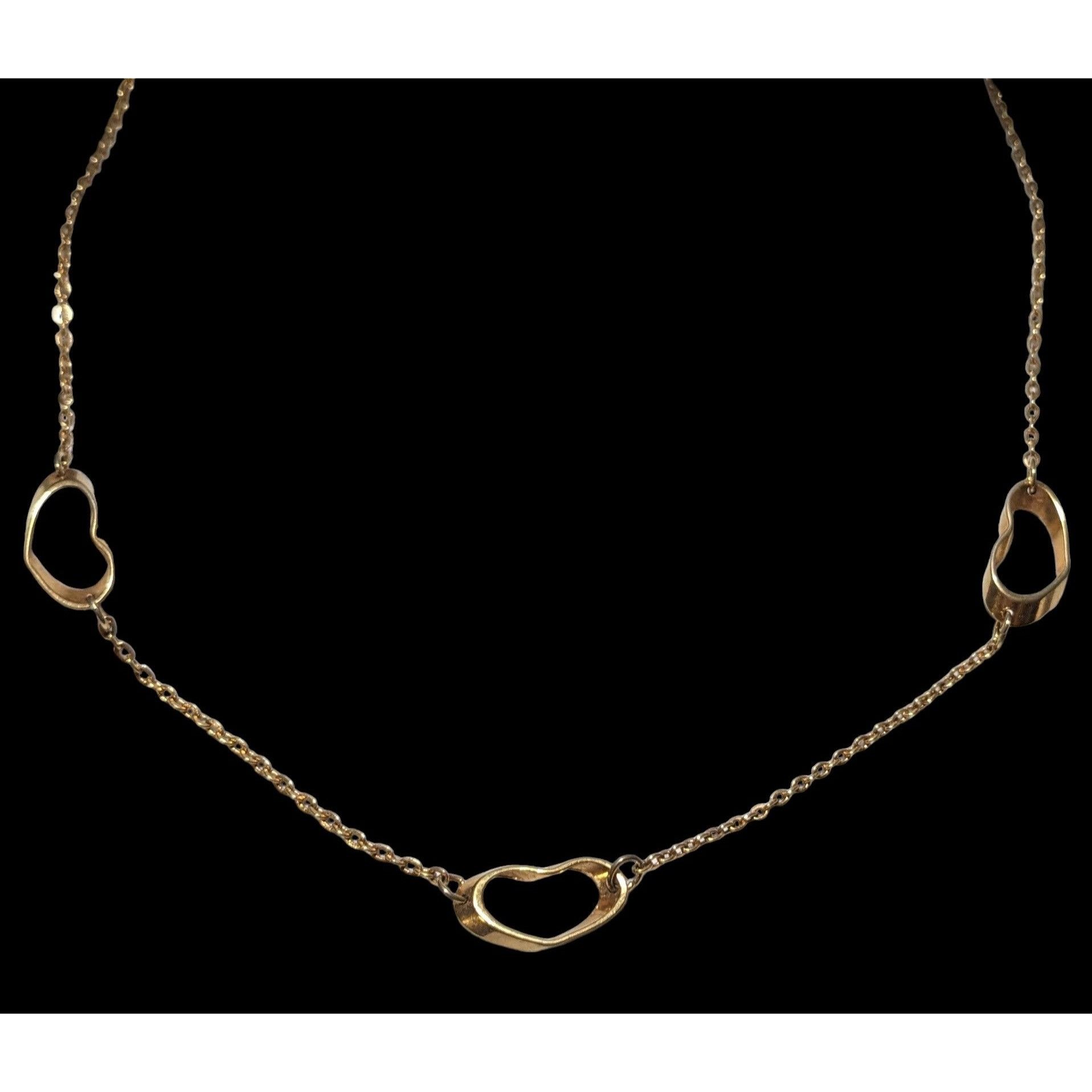 Other Vintage Sarah Coventry Open Heart Gold Necklace Size ONE SIZE - 2 Thumbnail