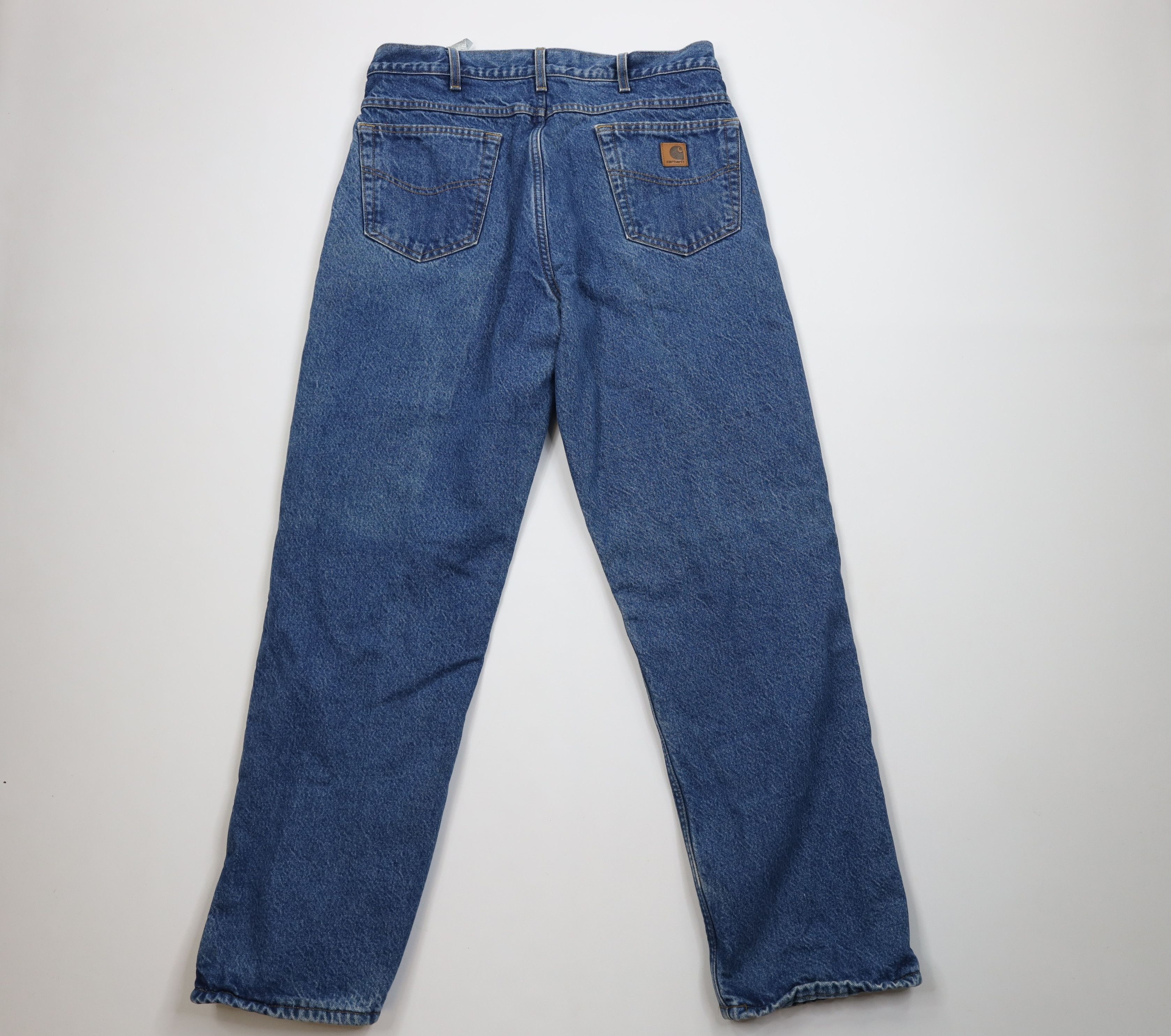 Carhartt Vintage Carhartt Heavy Fleece Lined Straight Leg Jeans USA Size US 34 / EU 50 - 11 Thumbnail