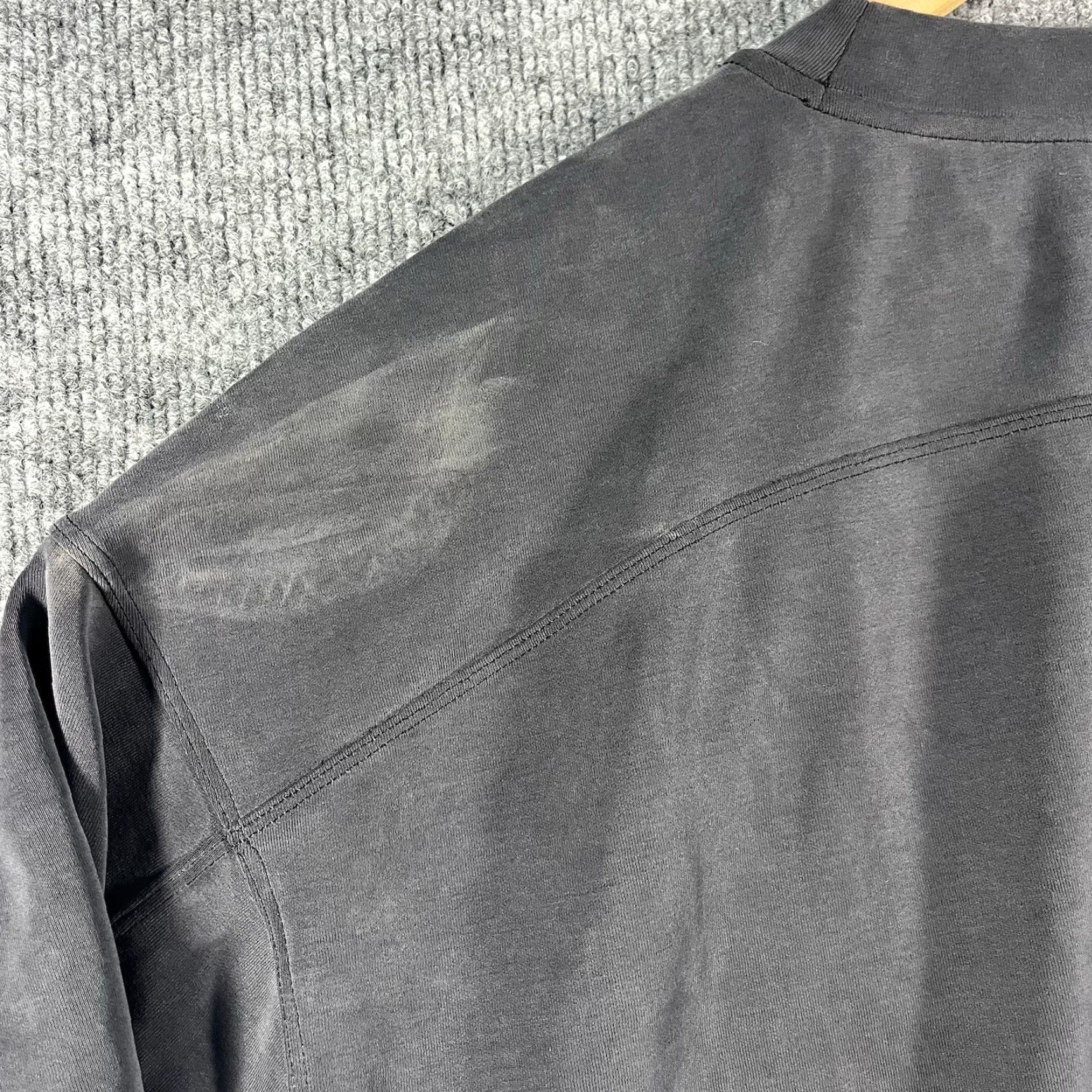Lululemon Lululemon Perfectly Oversized Cropped Crew Sweatshirt Women’s 6 Black Logo Lightweight Activewear Crew Neck Relaxed Fit Size M / US 6-8 / IT 42-44 - 5 Thumbnail