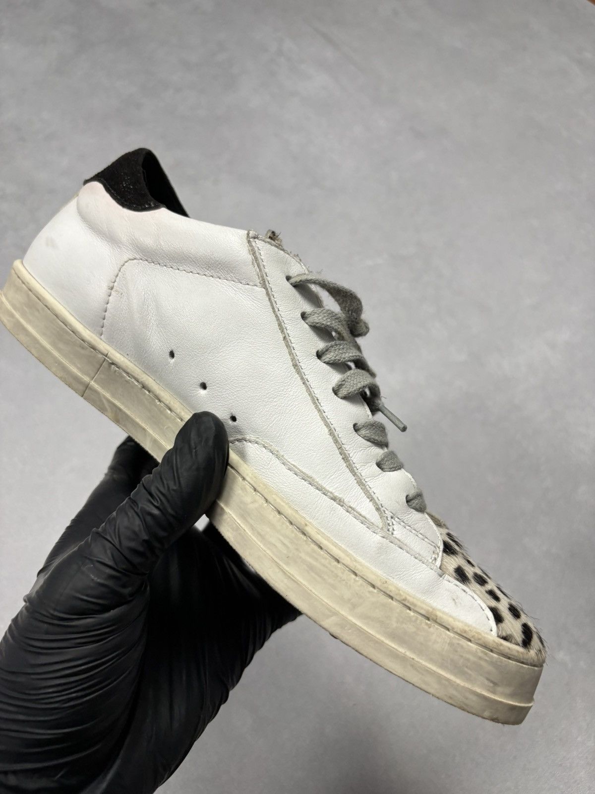 P448 P448 John White Leather Sneakers Leopard Pony Hair Toe 37 Size US 7 / IT 37 - 21 Thumbnail