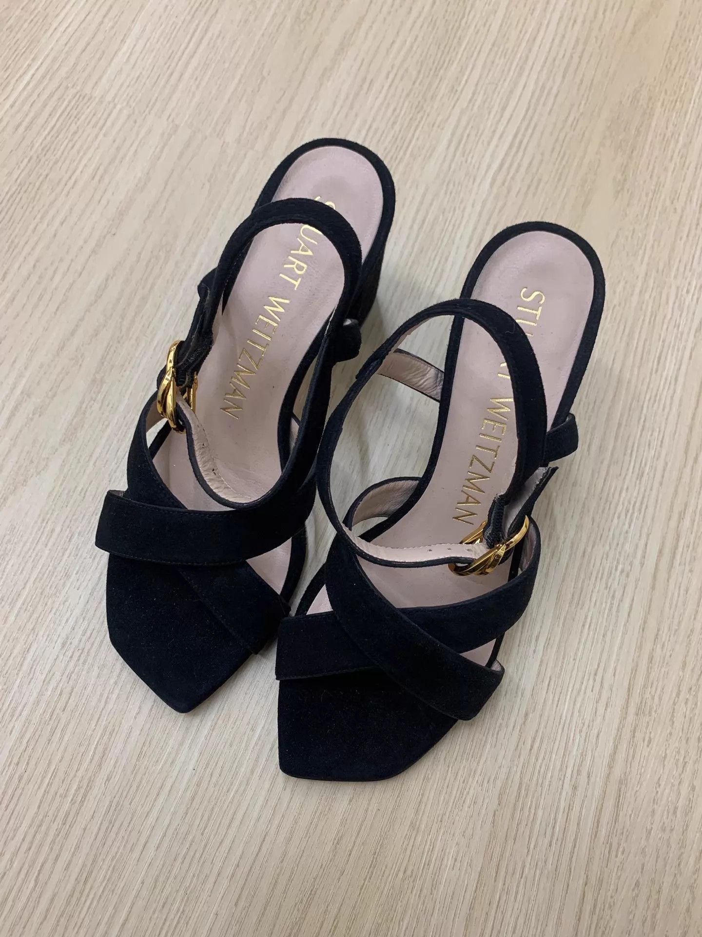 Stuart Weitzman Stuart Weitzman Black High Heel Sandals 36.5 New Size US 6 / IT 36 - 1 Thumbnail