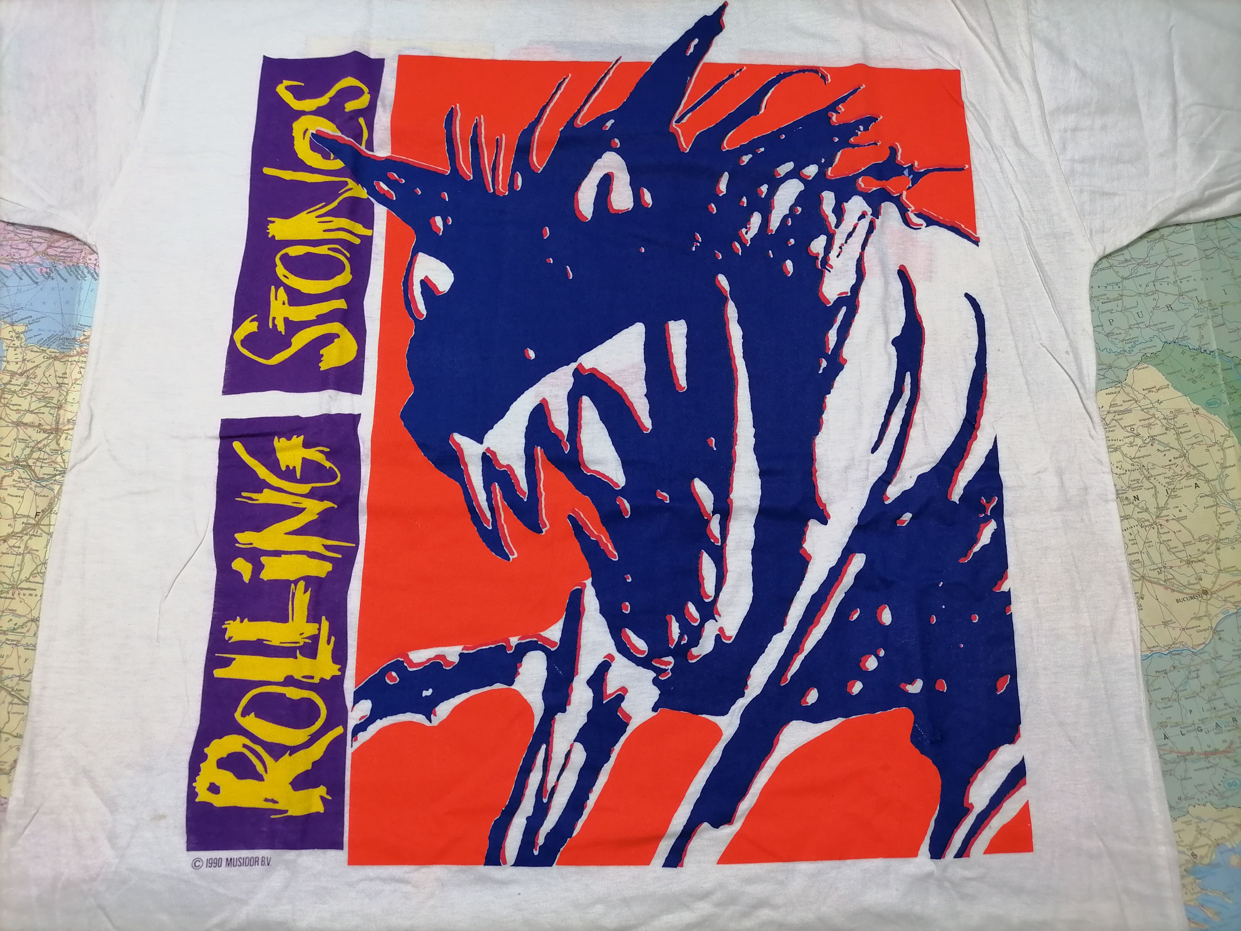 Brockum Vintage Tee Rolling Stones Europe tour 90 Size US XL / EU 56 / 4 - 1 Thumbnail